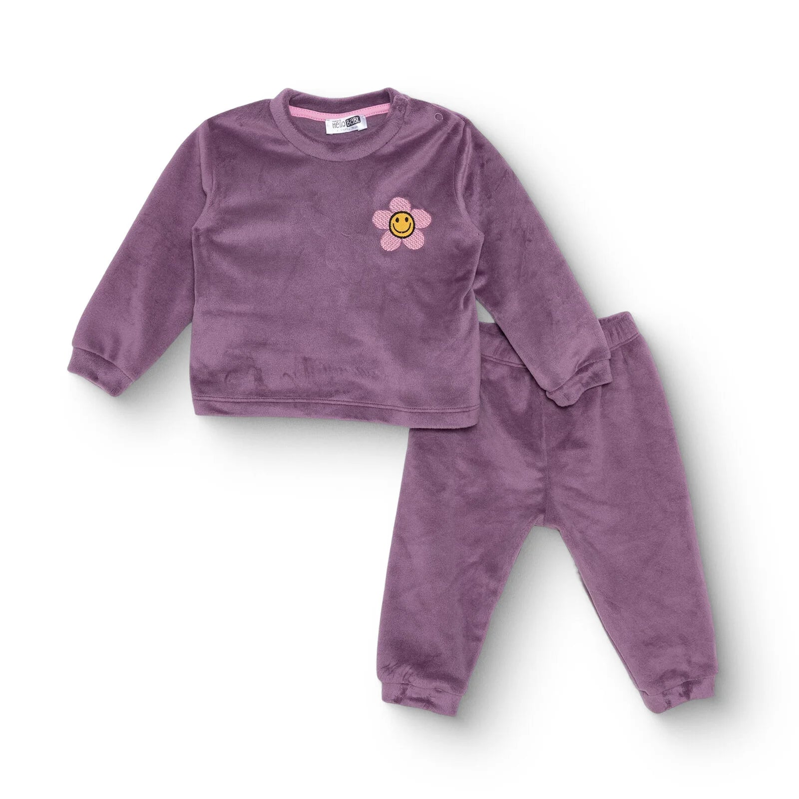 HelloBaby Velvet Pyjamas - Purple - ebebek - Black Friday
