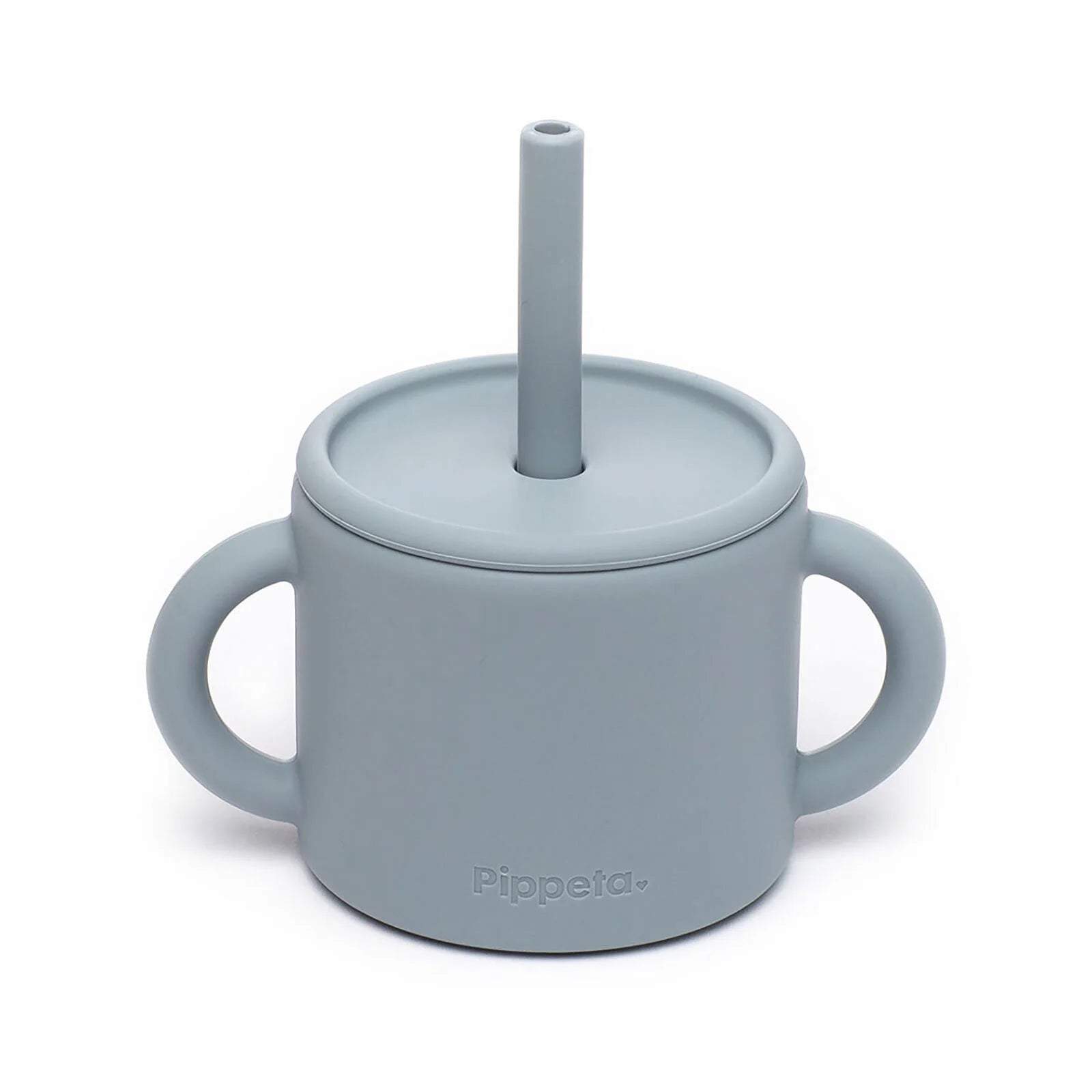 Pippeta Silicone Cup with Straw - Sea Salt - ebebek - Black Friday