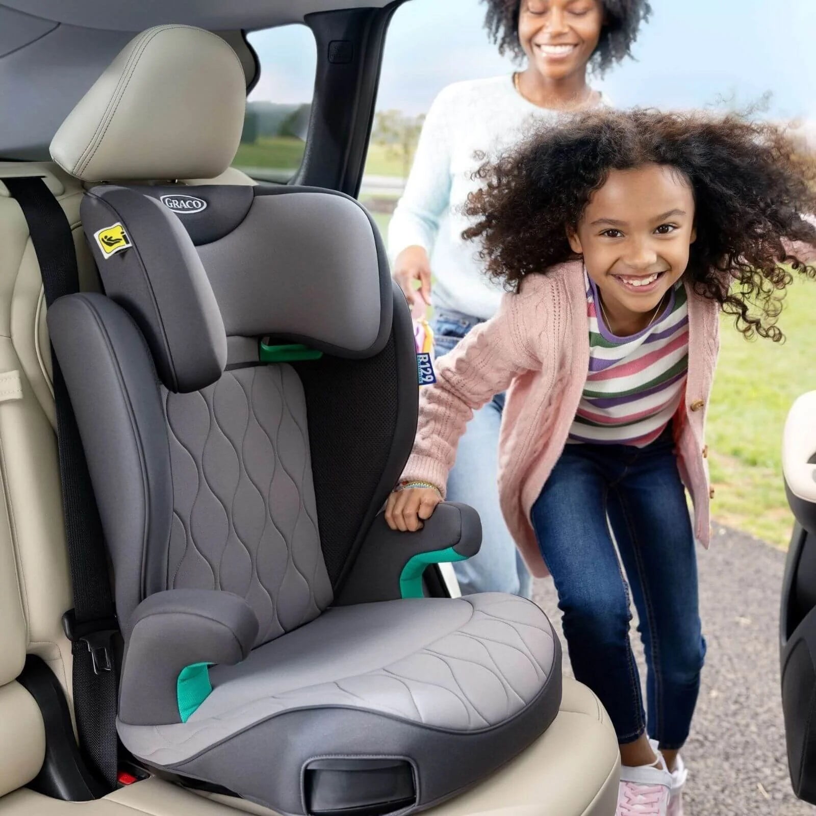 Graco Affix i - Size R129 ISOFIX Highback Booster Car Seat - Midnight - ebebek - Black Friday