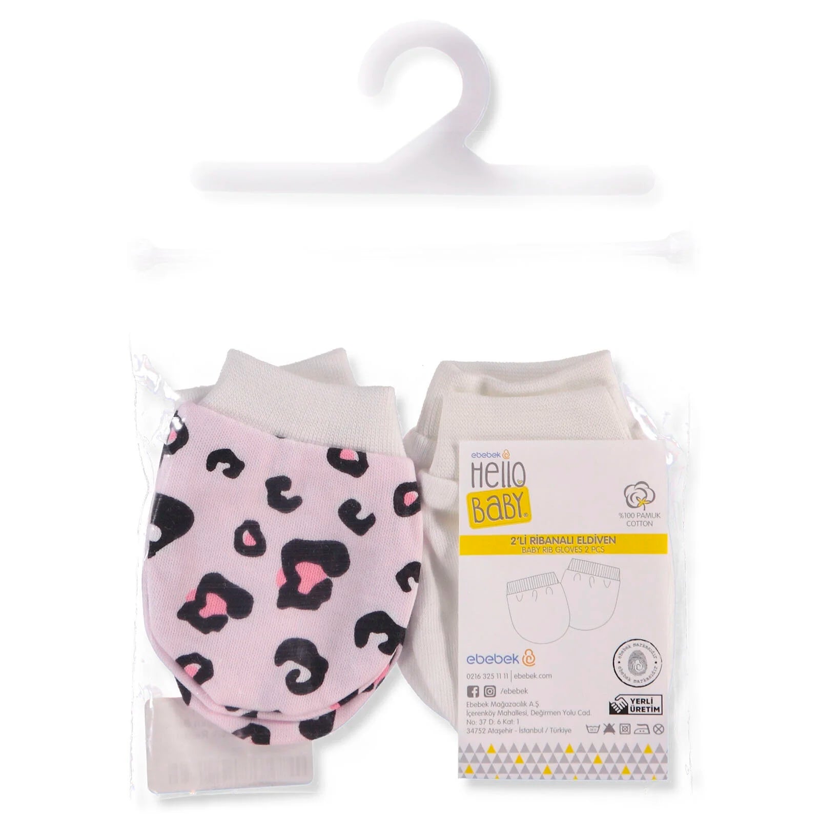 HelloBaby Newborn Basic Mitten 2 - Pack - Multicolour - ebebek - Black Friday