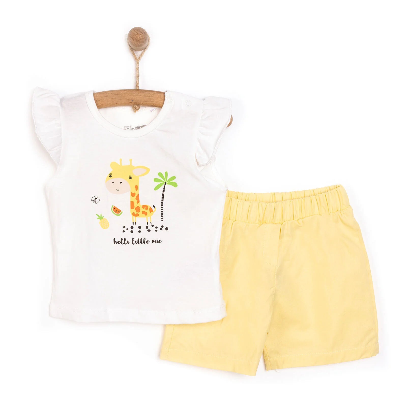 HelloBaby Girl Tshirt - Short - Light Yellow - ebebek - Black Friday