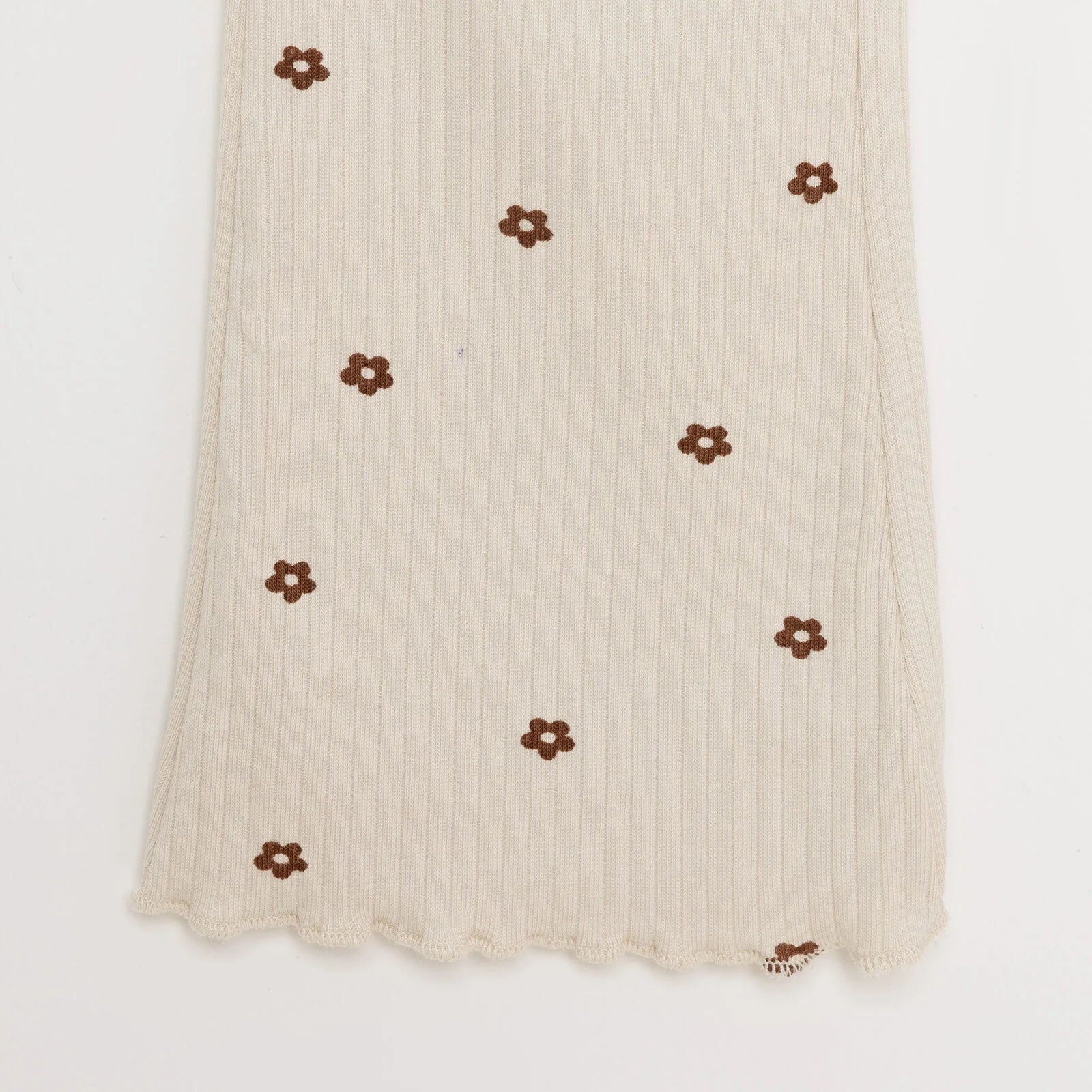 HelloBaby Basic Girl Daisy Patterned Leggings - Beige - ebebek - Black Friday