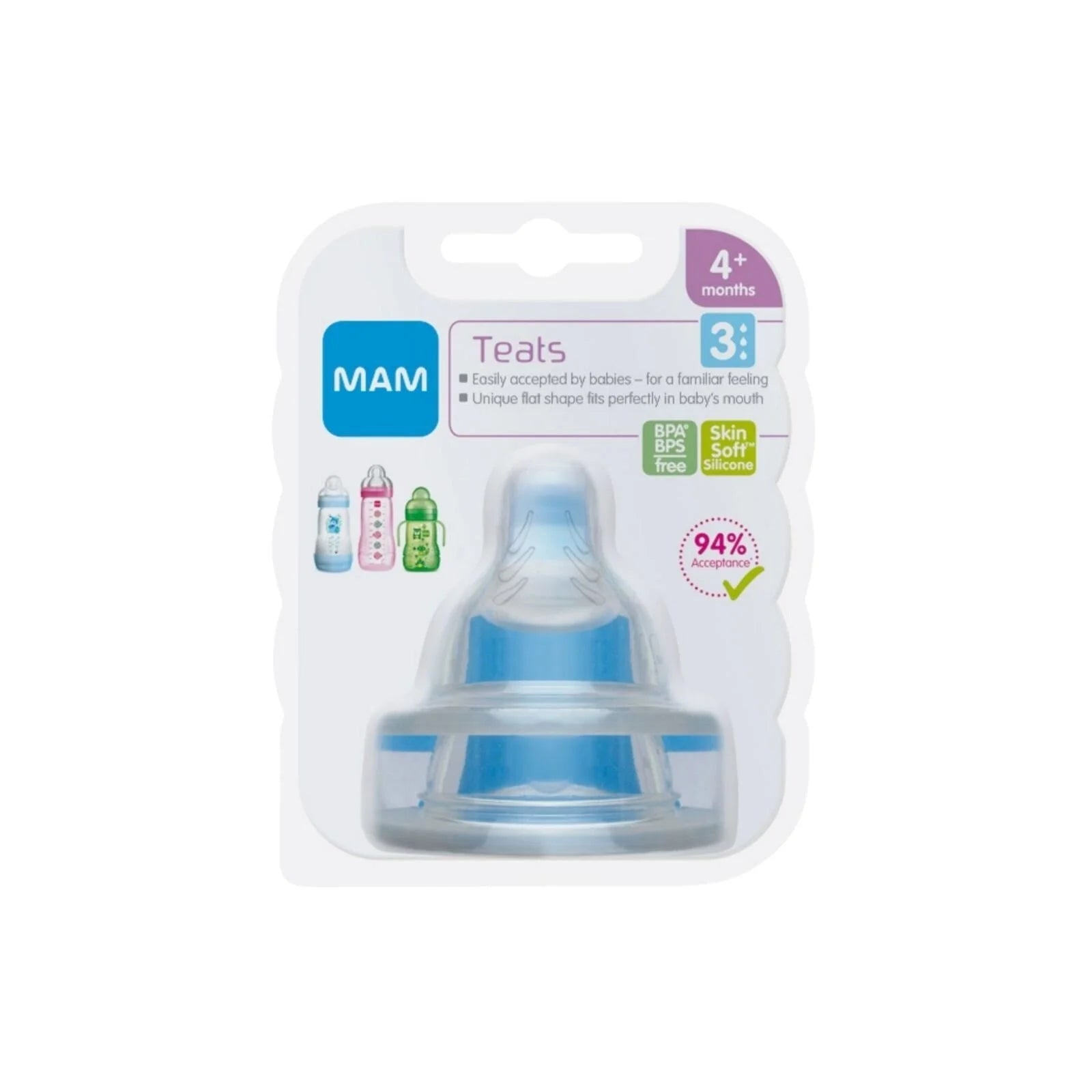 MAM SkinSoft Silicone Teat Fast Flow Pack of 2 - ebebek - Black Friday
