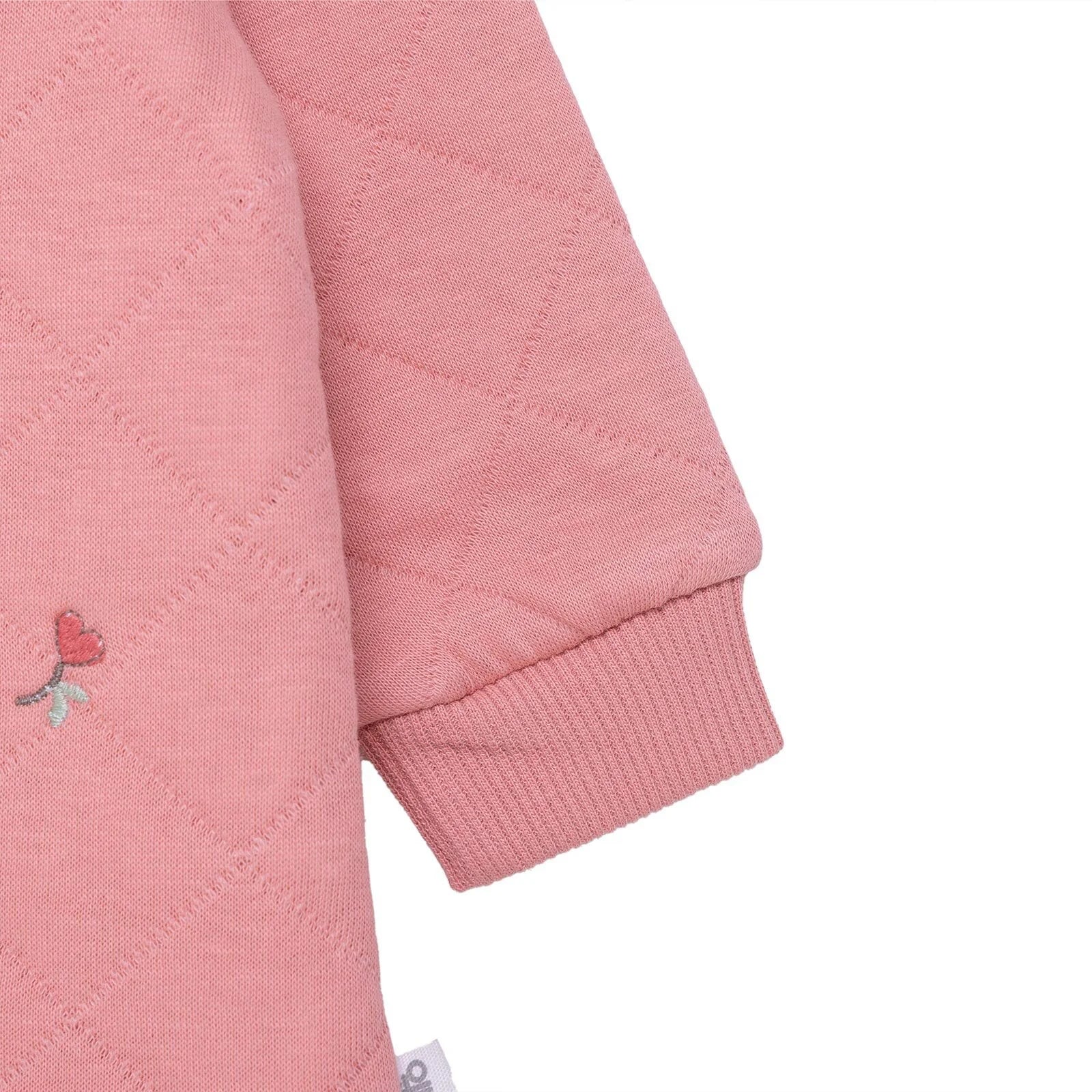 Bebetto Newborn Footless Jumpsuit - Light Rose - ebebek - Black Friday