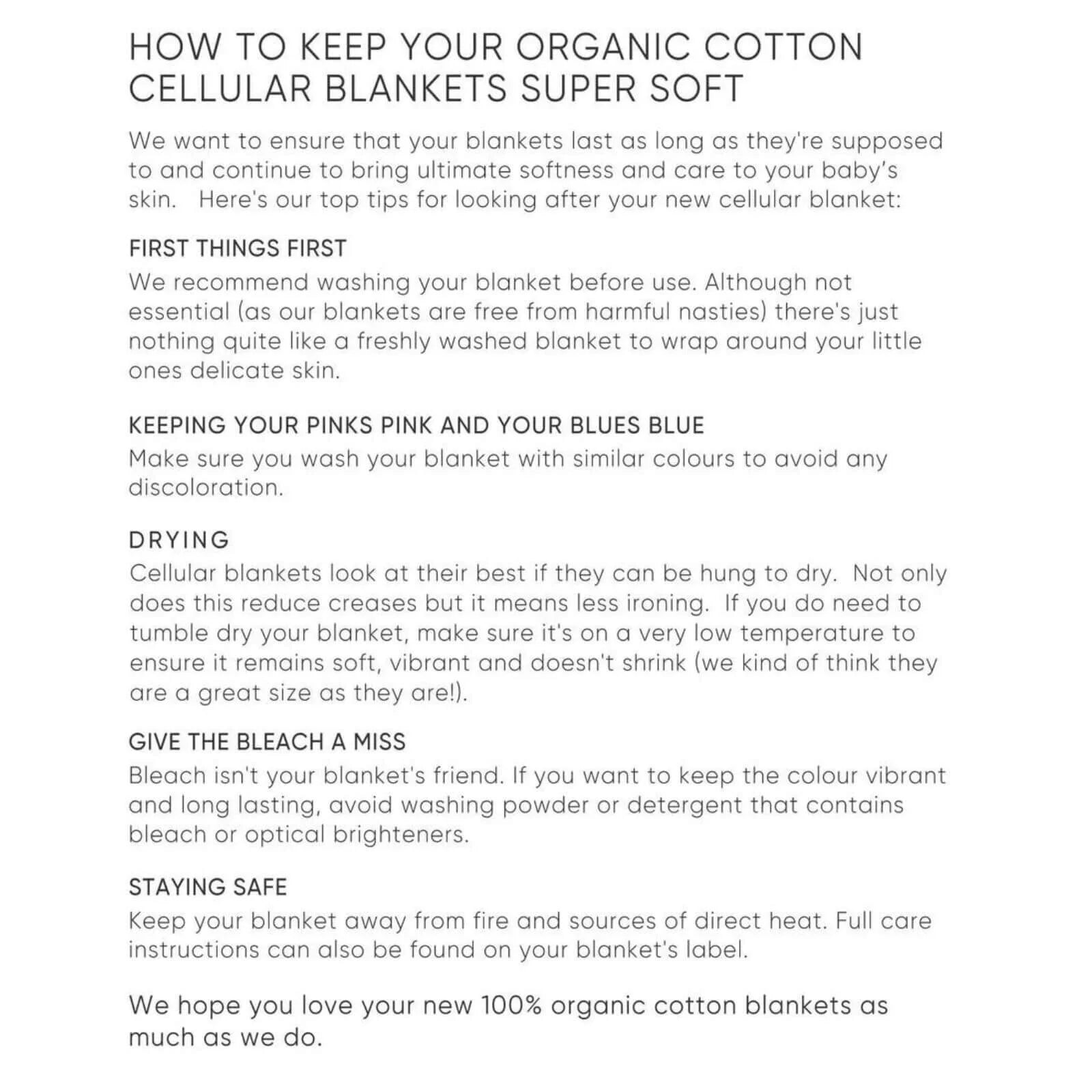 Bloomsbury Mill Organic Cotton Cellular Blankets Newborn Gift Set 2 pcs - Blue - ebebek - Black Friday