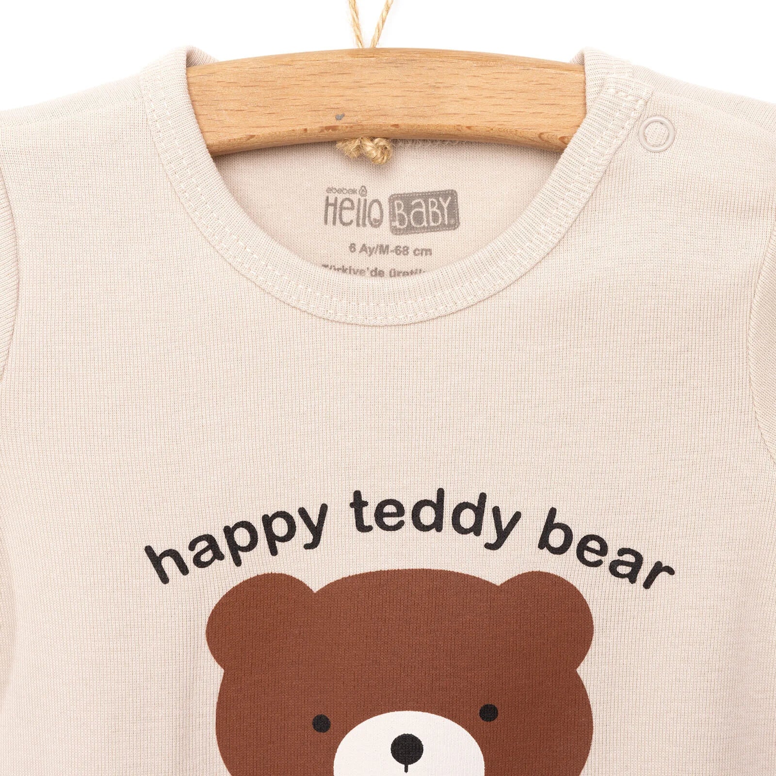 HelloBaby Basic Rib Short Sleeve Baby Bodysuit 2 Pcs - Brown - ebebek - Black Friday