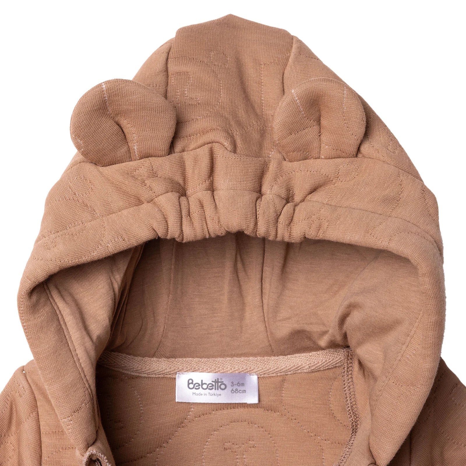 Bebetto Newborn Footless Jumpsuit - Brown - ebebek - Black Friday