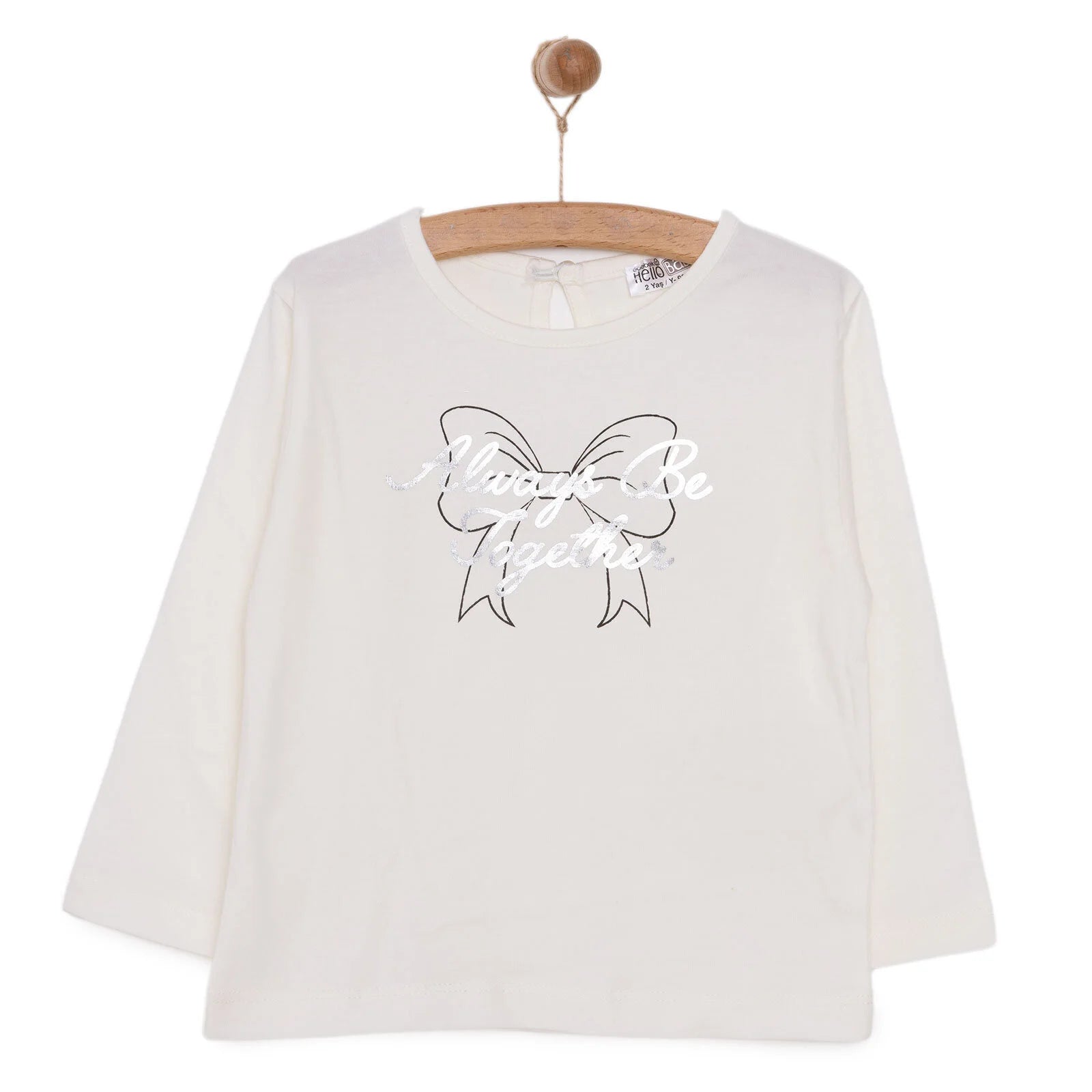 HelloBaby Metallic Girl Blouse - Ecru - ebebek - Black Friday