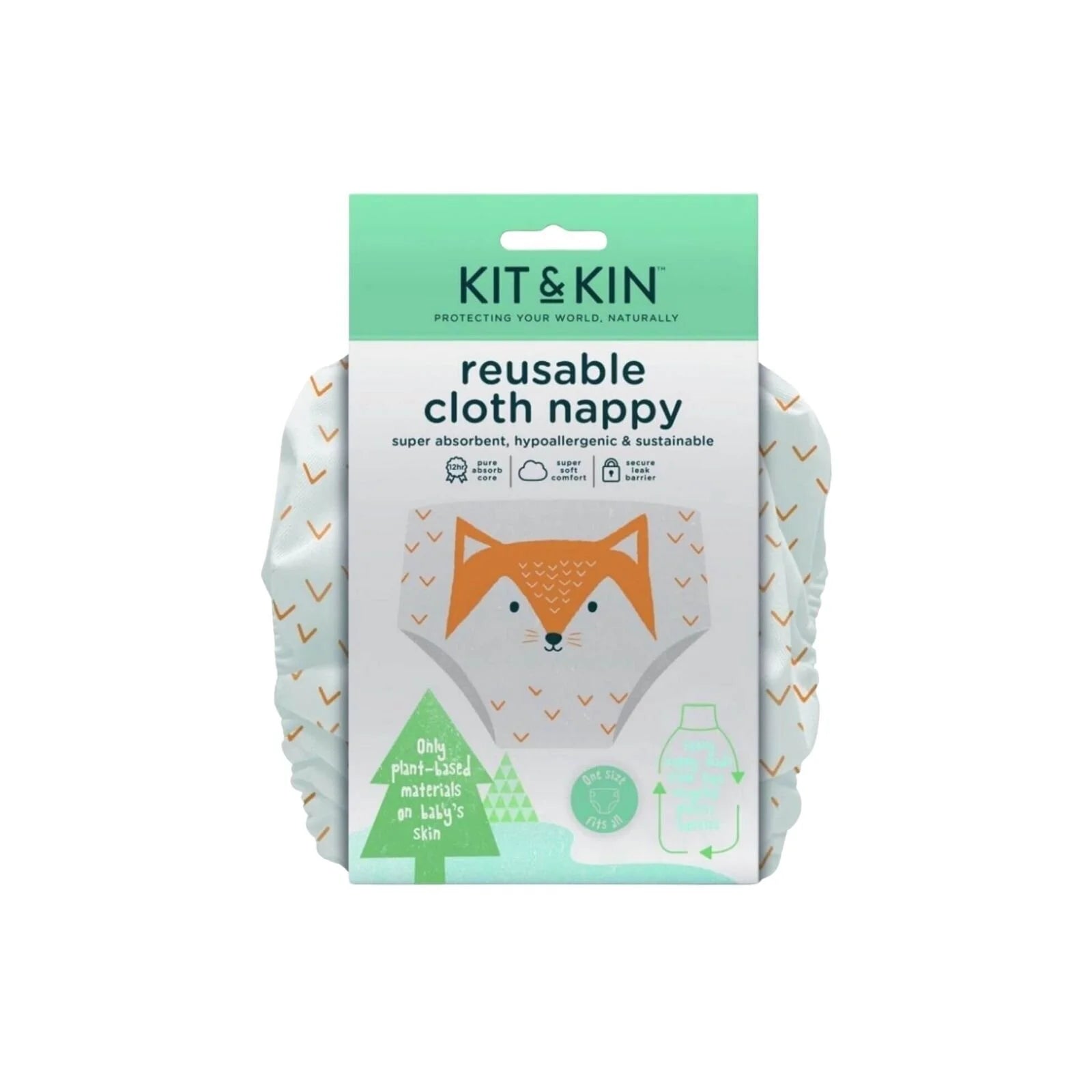 Kit & Kin Reusable Nappy - Fox - ebebek - Black Friday