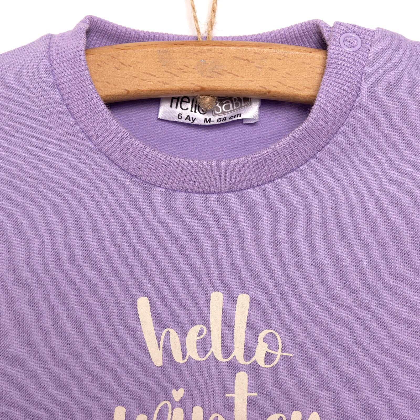 HelloBaby Baby Girl Animal Printed Sweatshirt - Purple - ebebek - Black Friday