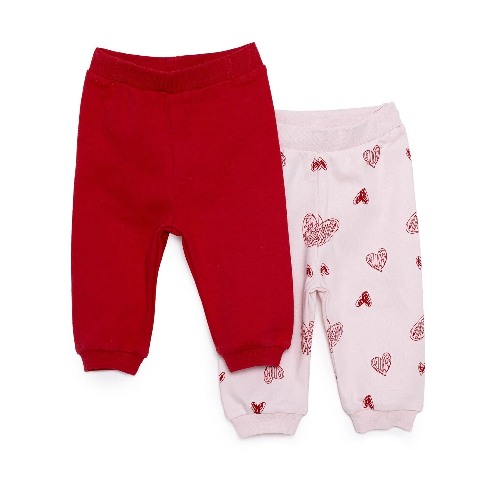 HelloBaby Baby Girl Footless Bottom 2 Pcs - Red - ebebek - Black Friday