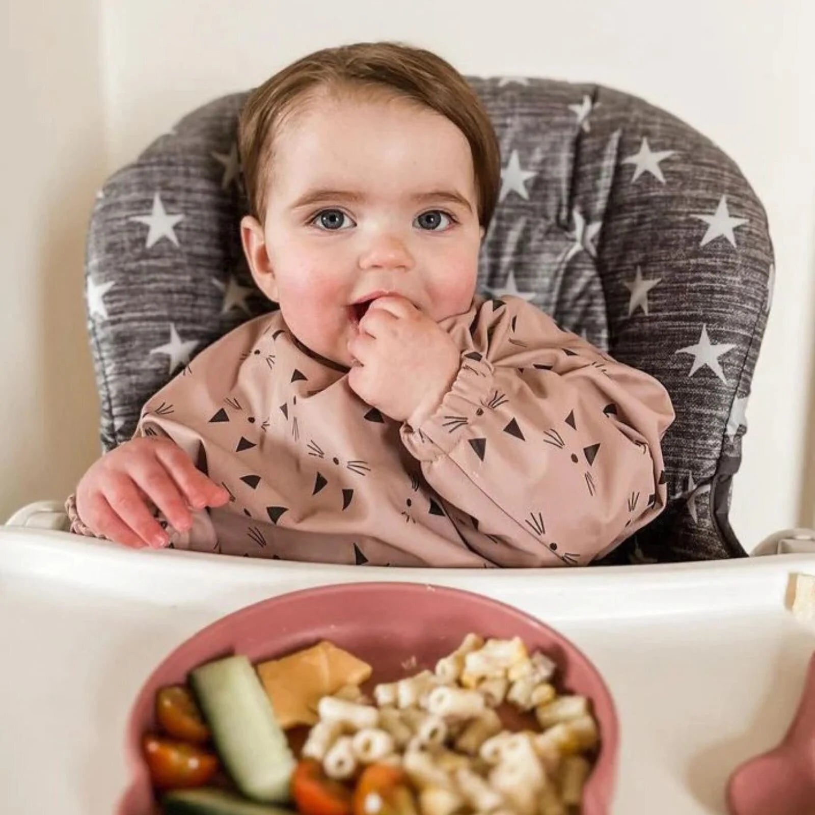 BLW Essentials Waterproof Long Sleeved Coverall Bib - Blue - ebebek - Black Friday