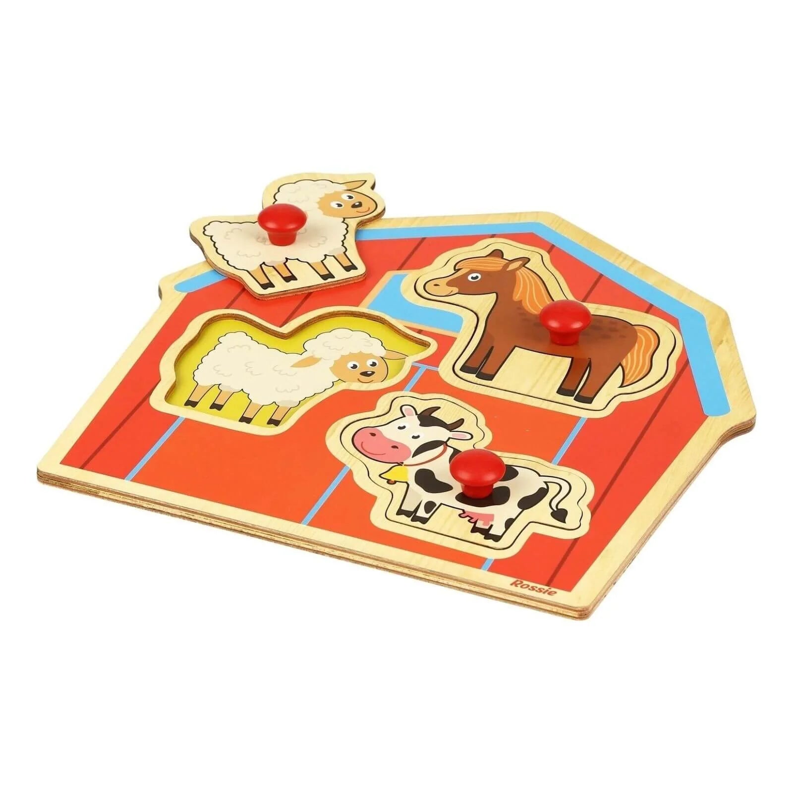 Rossie Wood First Puzzle - The Farm - ebebek - Black Friday