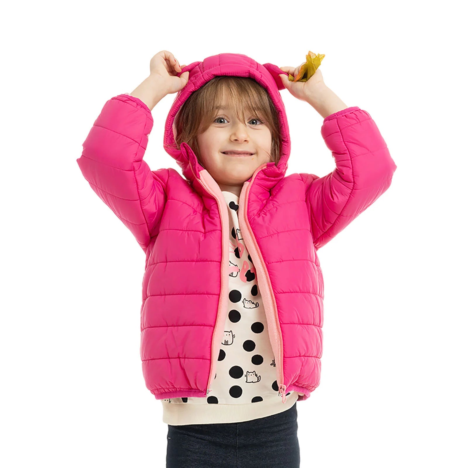 HelloBaby Basic Hooded Coat - Pink - ebebek - Black Friday