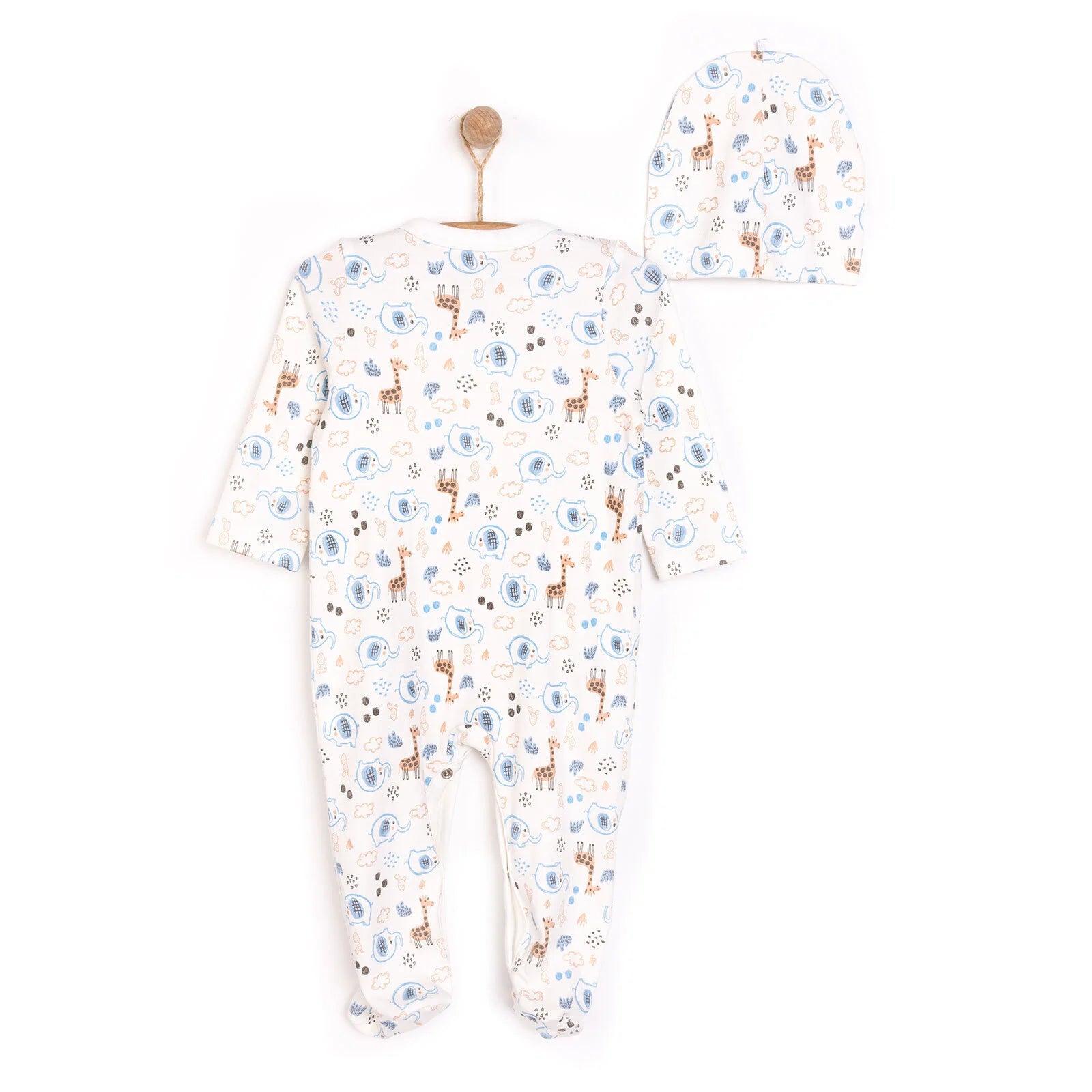 HelloBaby Boy Jumpsuit - Hat - Ecru - ebebek - Black Friday