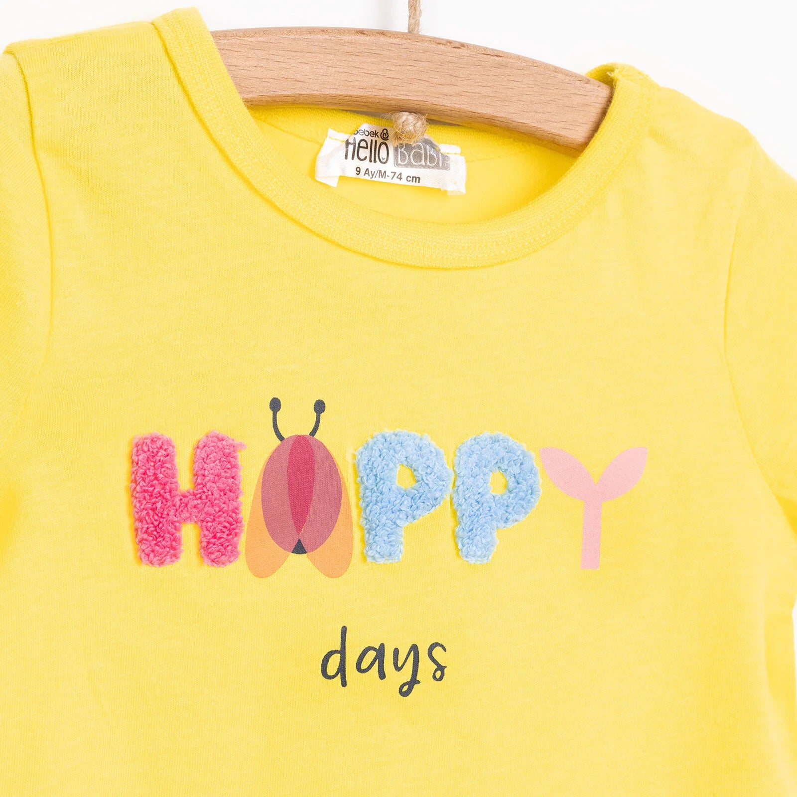 HelloBaby Motto Girl Girl Tshirt - Legging - Yellow - ebebek - Black Friday