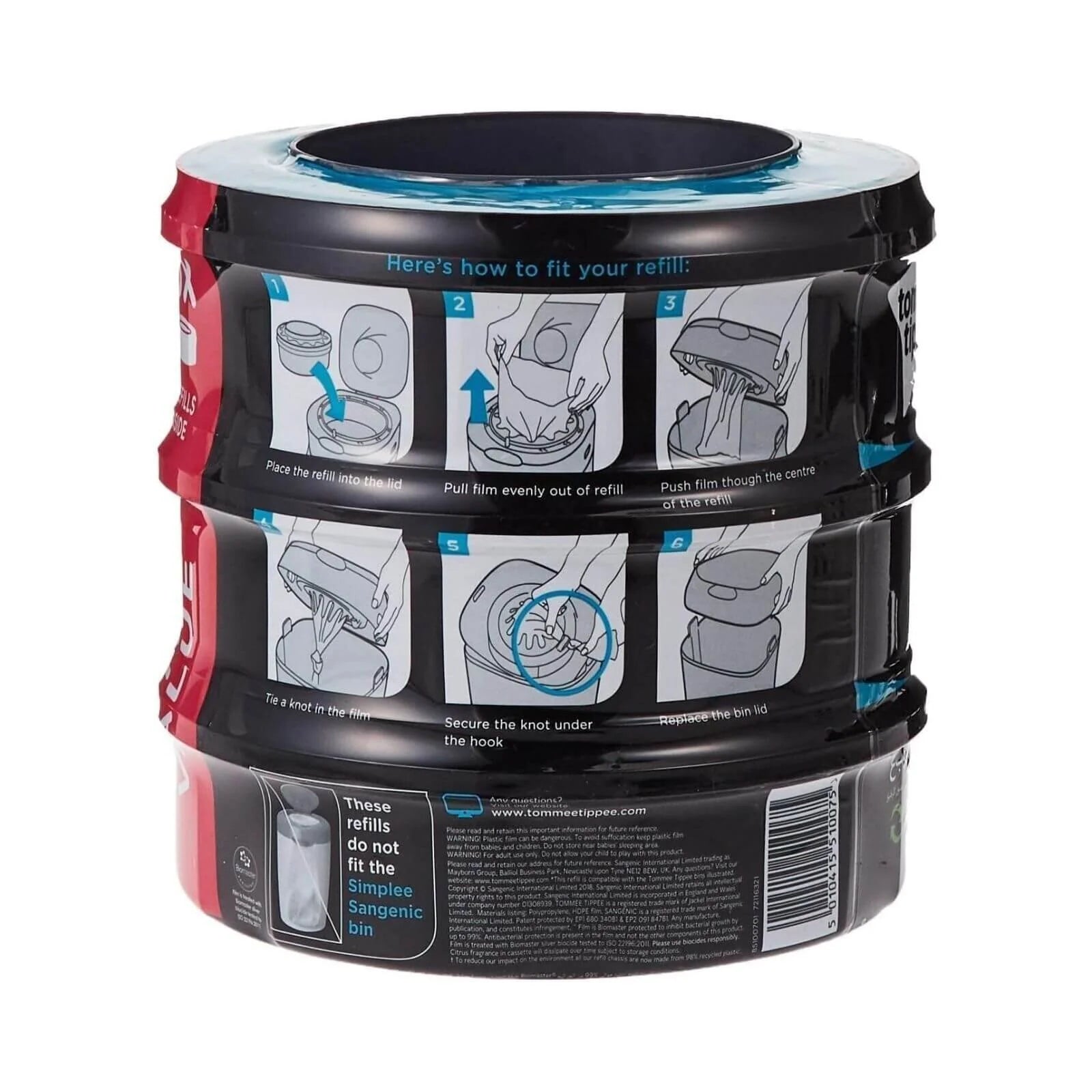 Tomme Tippee Sangenic Twist and Click Cassettes 3 pcs - ebebek - Black Friday