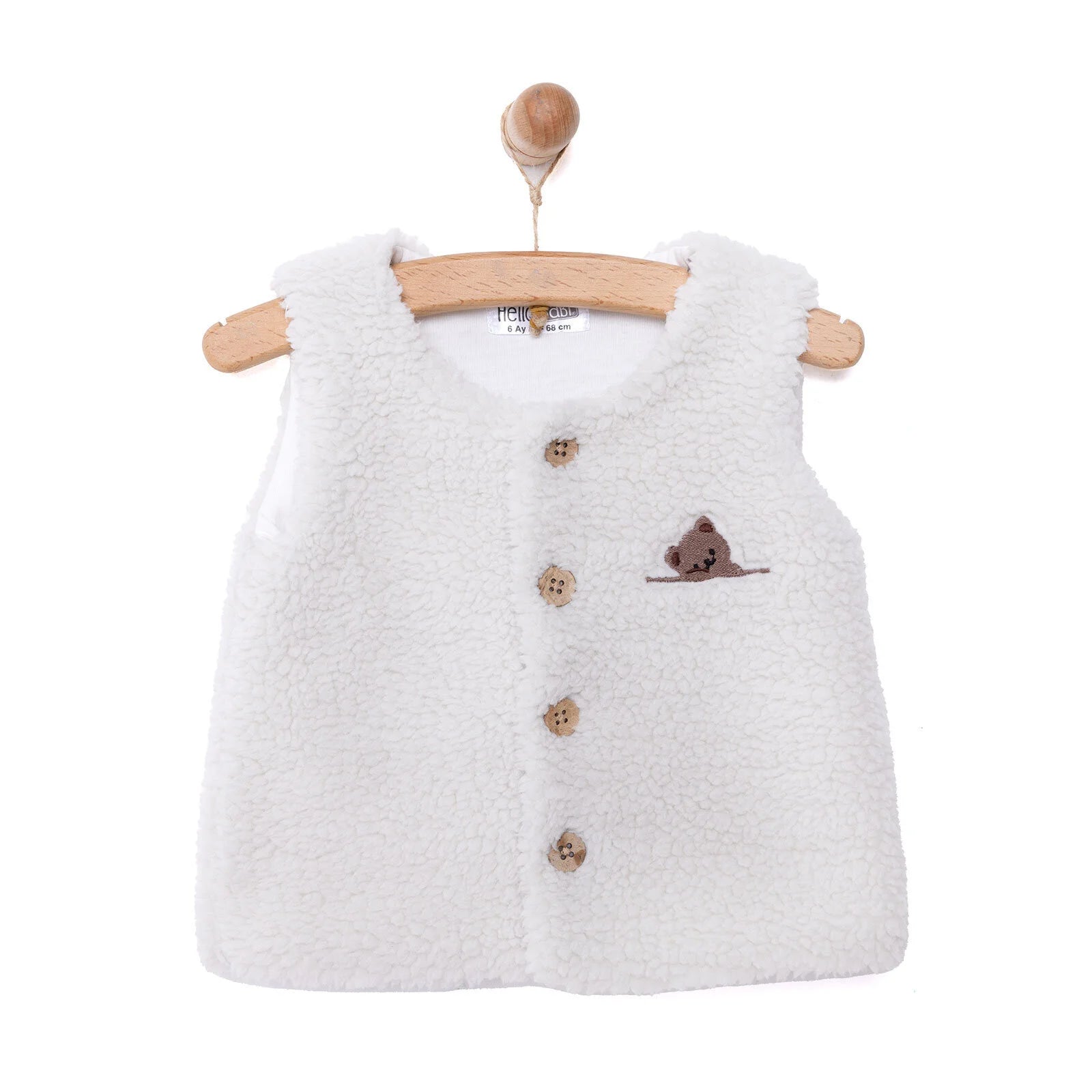 HelloBaby Newborn Girl Welsoft Vest - Light Grey - ebebek - Black Friday