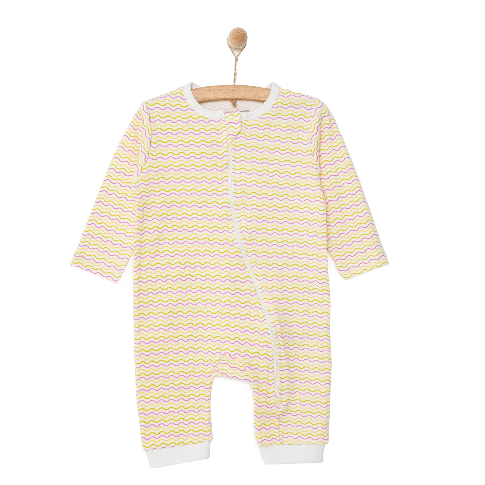 HelloBaby Newborn Baby Girl Footless Jumpsuit - Ecru - ebebek - Black Friday