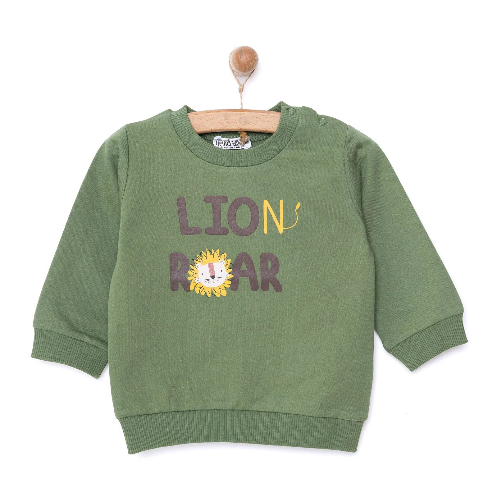 HelloBaby Basic Sweatshirt - Dark Green - ebebek - Black Friday