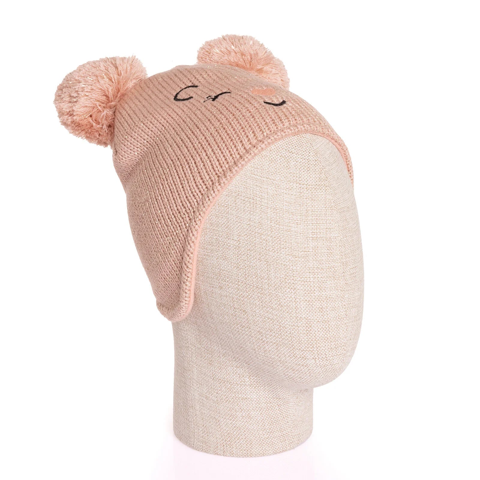 Fonem Baby Girl Animal Printed Beanie - Powder - ebebek - Black Friday