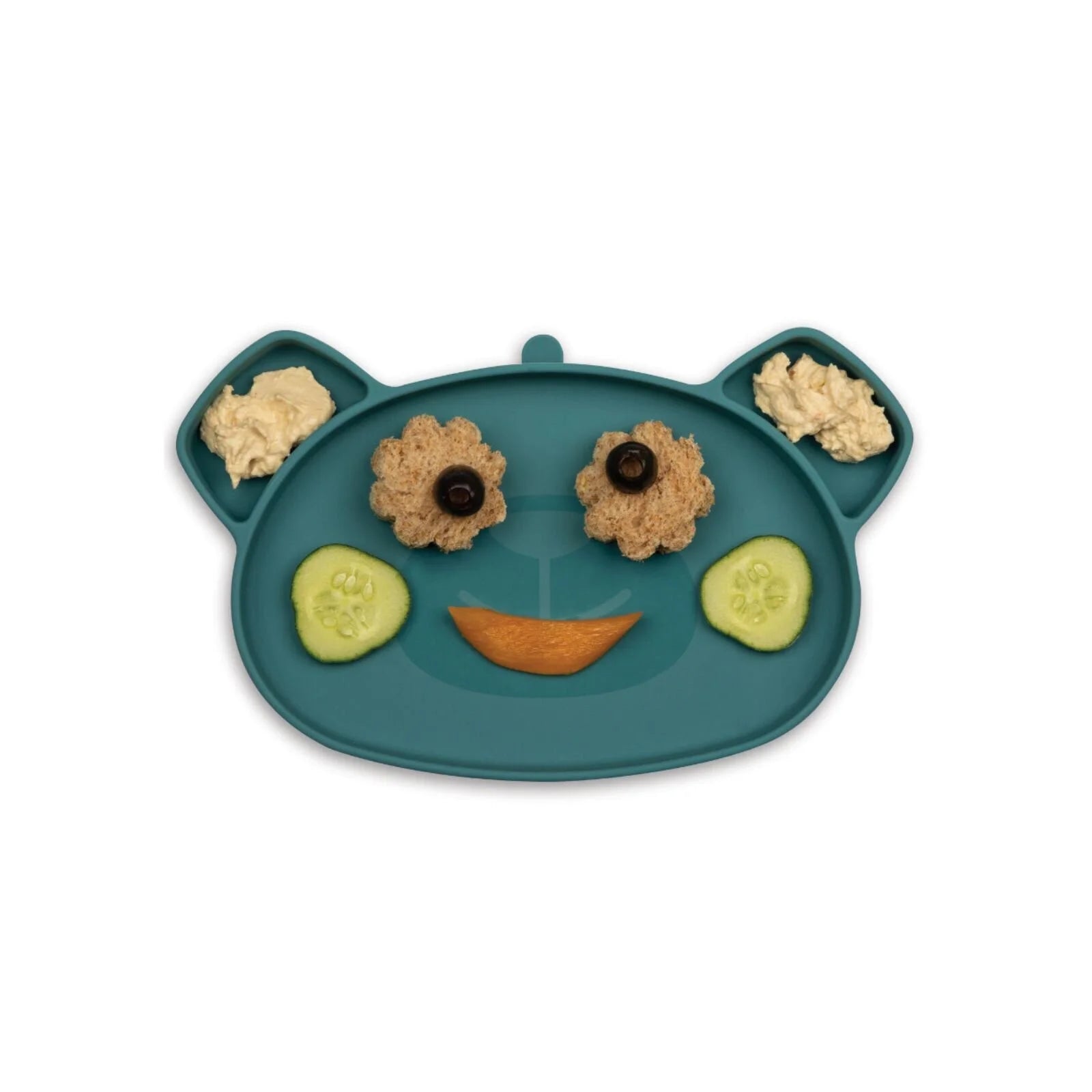 TUM TUM Silicone Weaning Bowl & Spoon Set Boris Bear - Blue - ebebek - Black Friday