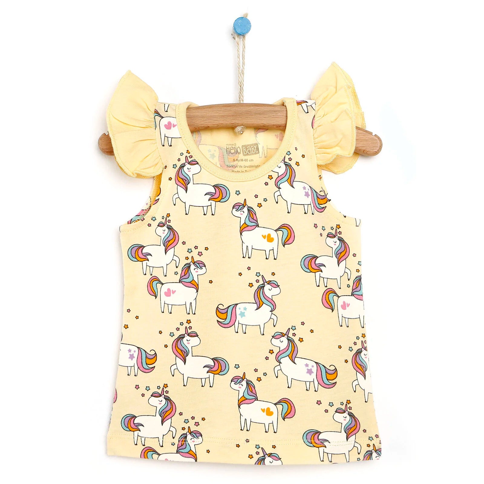 HelloBaby Basic Baby Girl Tank Top - Yellow - ebebek - Black Friday