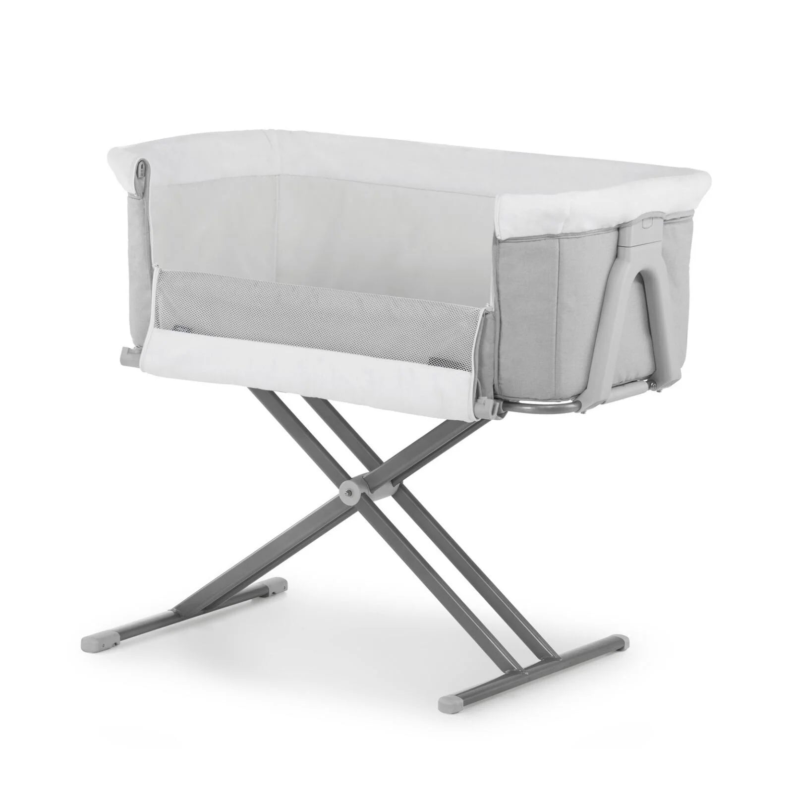 Hauck Face to Me 2 Bedside Crib - Melange Grey - ebebek - Black Friday