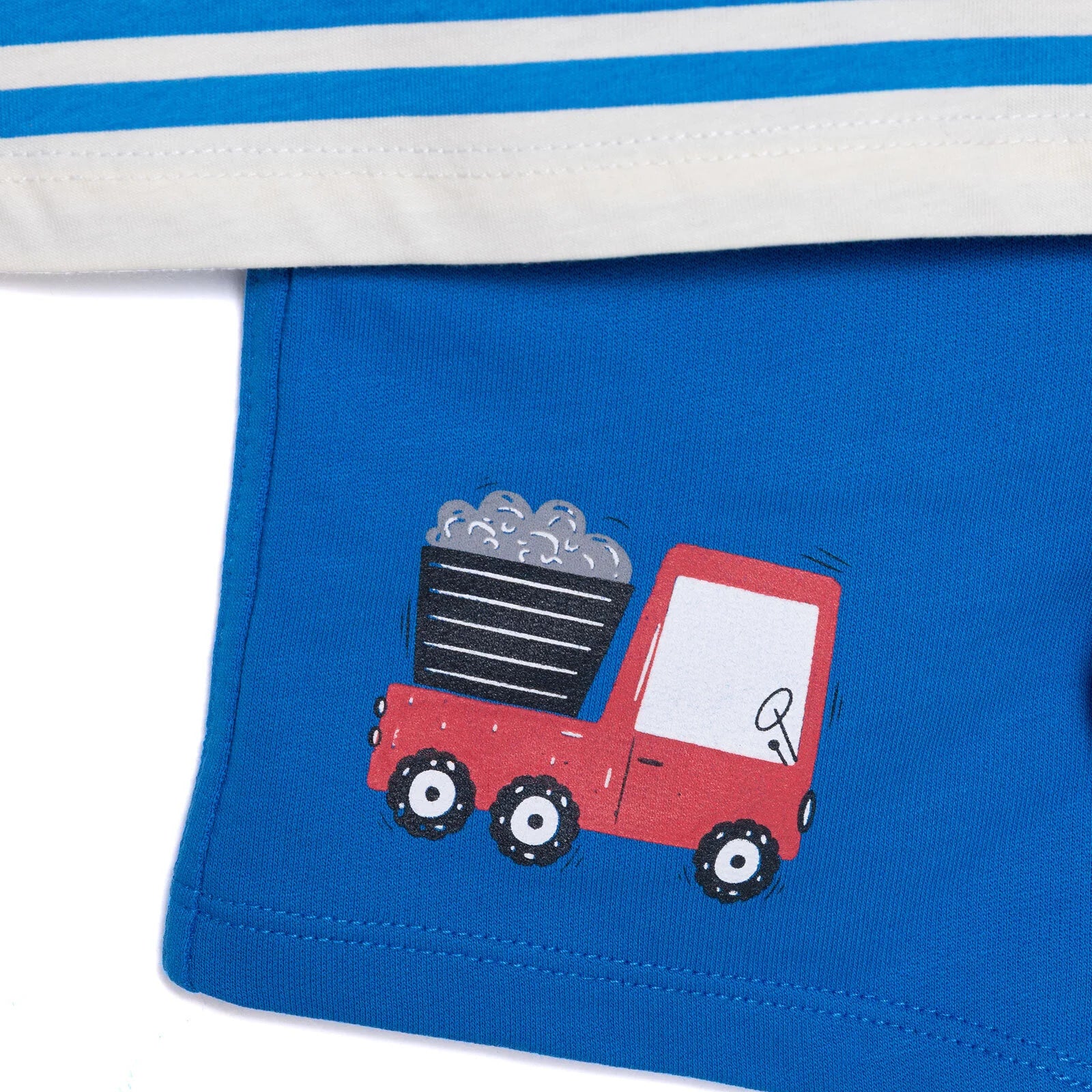 HelloBaby Cars&Roads Truck Printed Boy Tshirt - Blue - ebebek - Black Friday