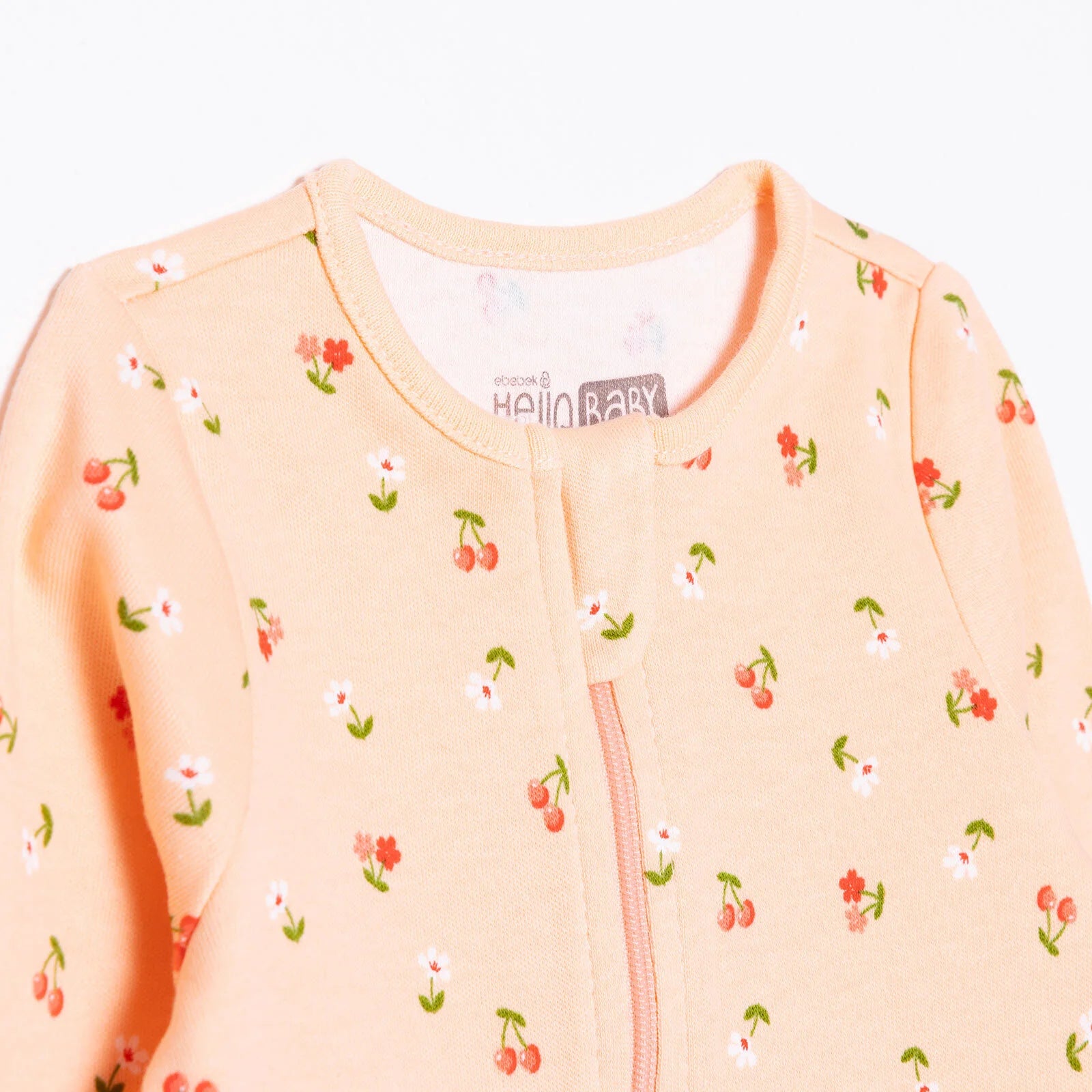 HelloBaby Newborn Footed Jumpsuit - Salmon - ebebek - Black Friday