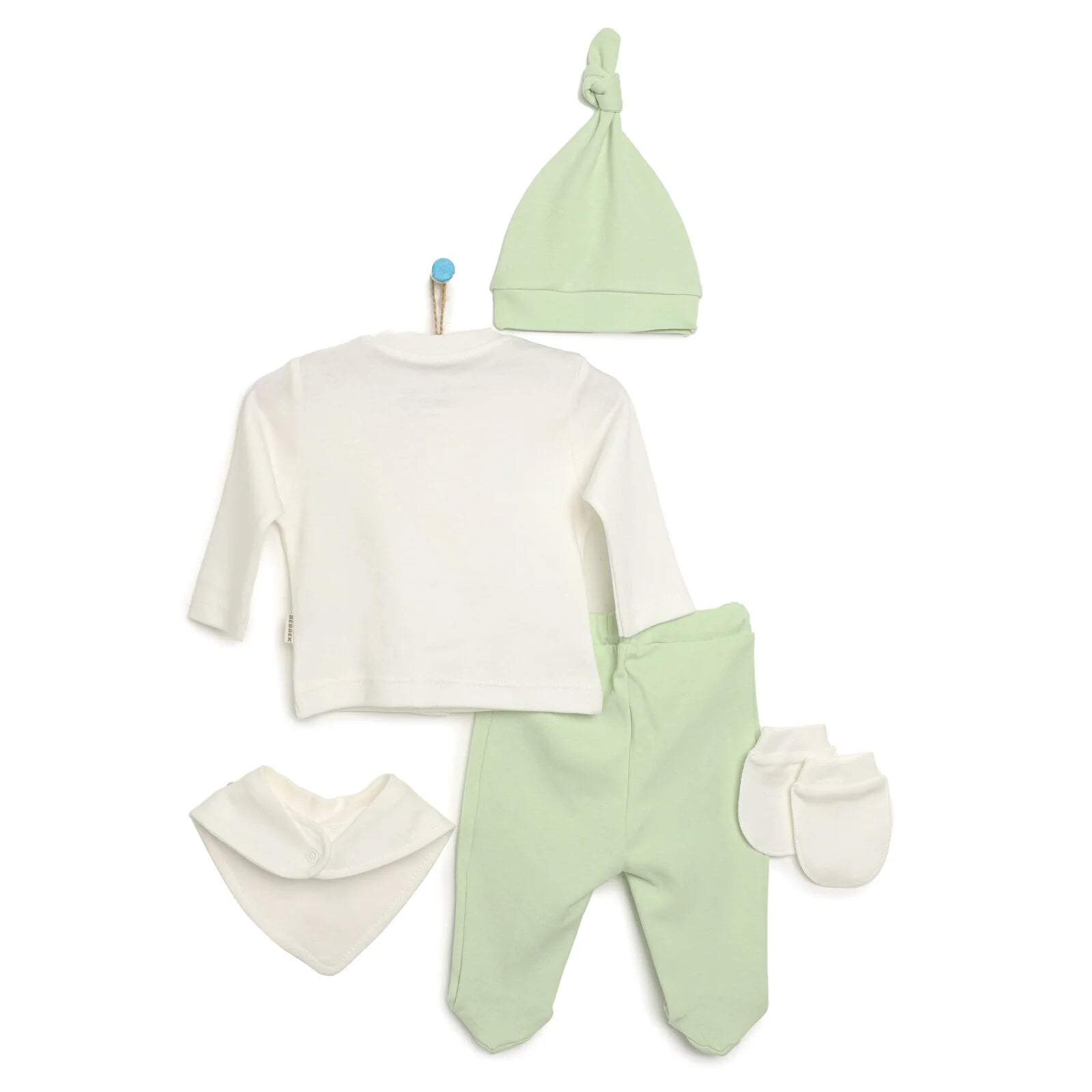Bebbek Baby Boy 5 Pcs Newborn Starter Set - Light Green - ebebek - Black Friday