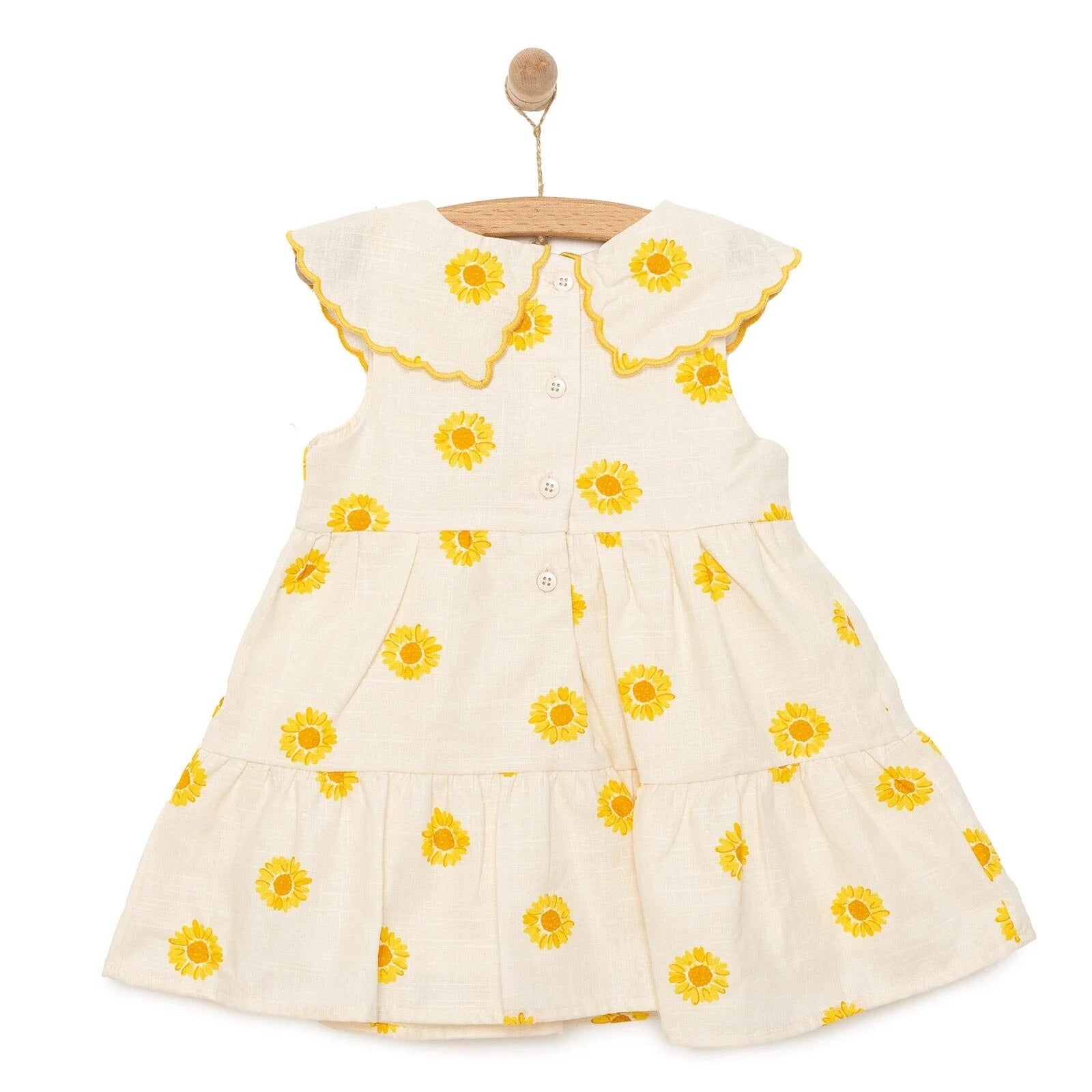 HelloBaby Sun Flower Girl Dress - Ecru - ebebek - Black Friday