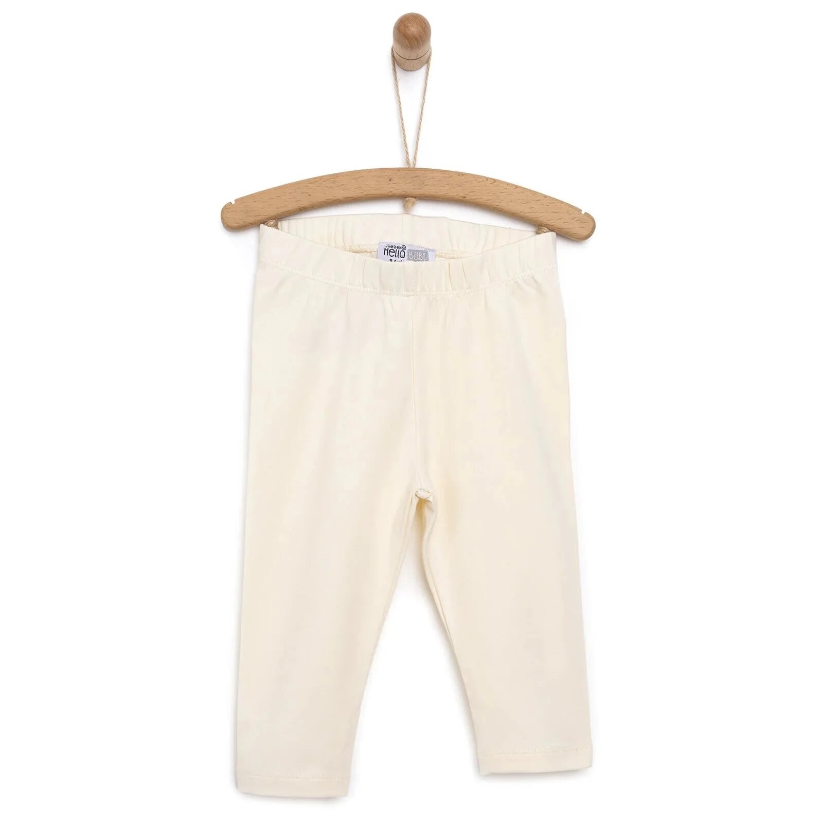 HelloBaby Basıc Leggings - Ecru - ebebek - Black Friday