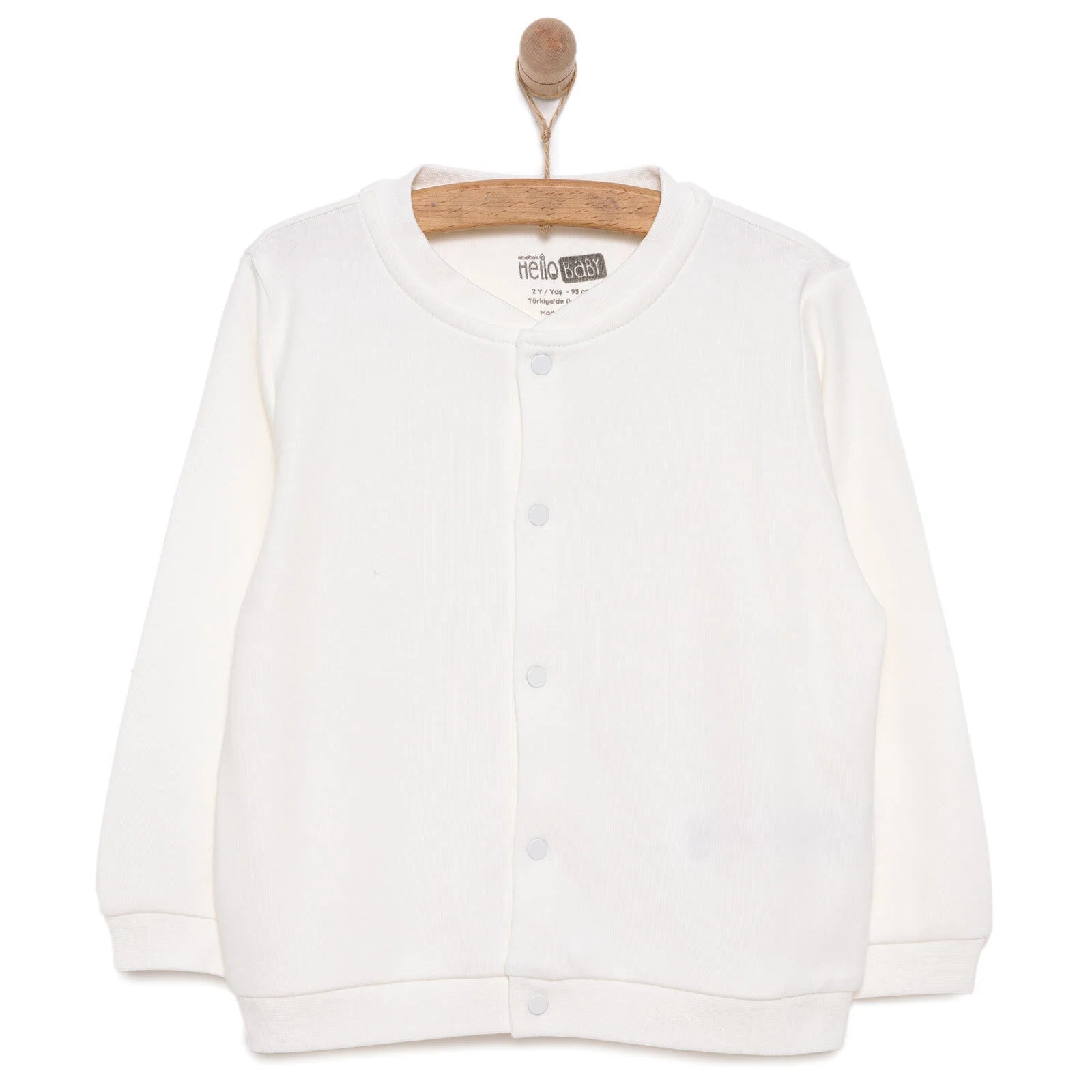 HelloBaby Basic Unisex Cardigan - Ecru - ebebek - Black Friday