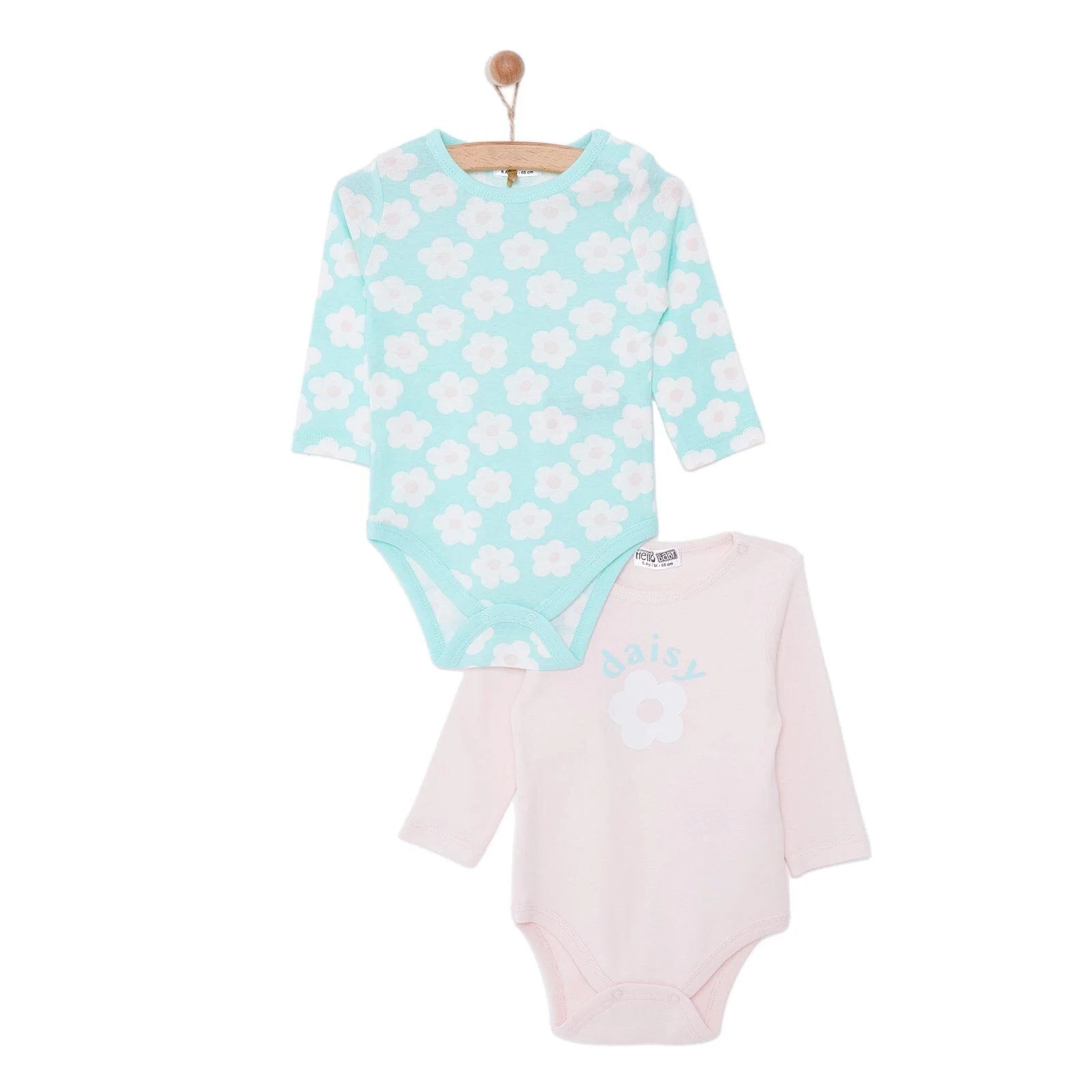 HelloBaby Baby Girl 2 Pcs Long Sleeve Body - Multicolour - ebebek - Black Friday