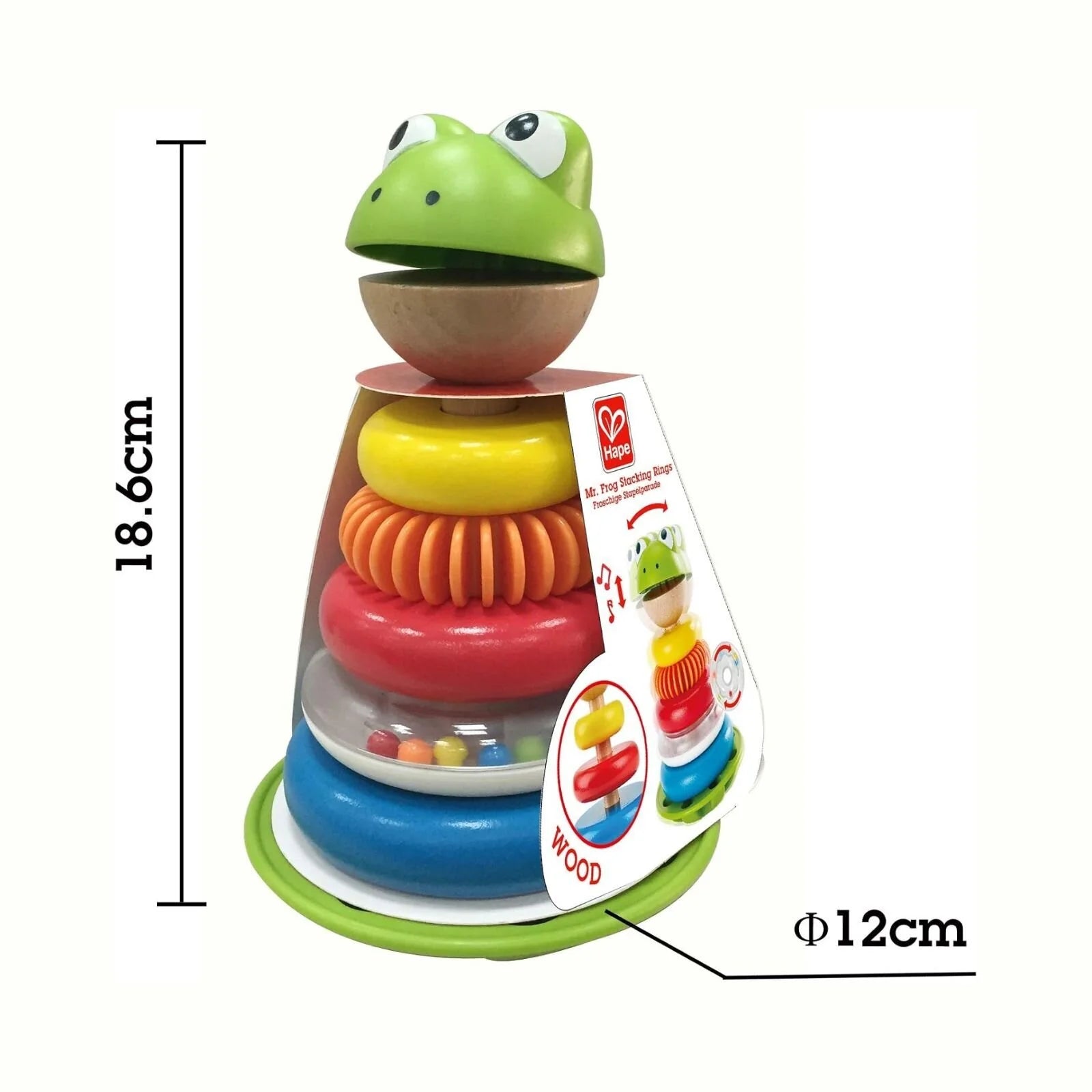Hape Mr Frog Stacking Rings - ebebek - Black Friday