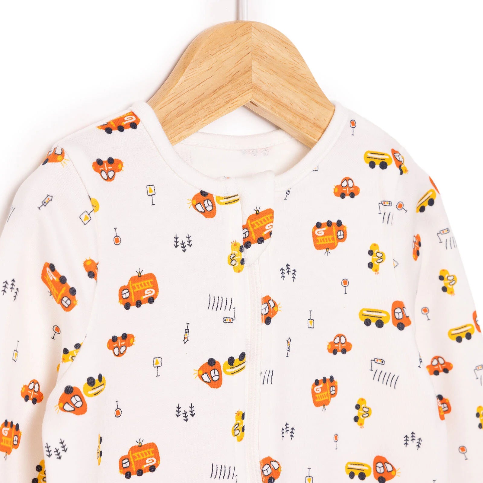 HelloBaby Newborn Baby Boy Footed Jumpsuit - Ecru - ebebek - Black Friday