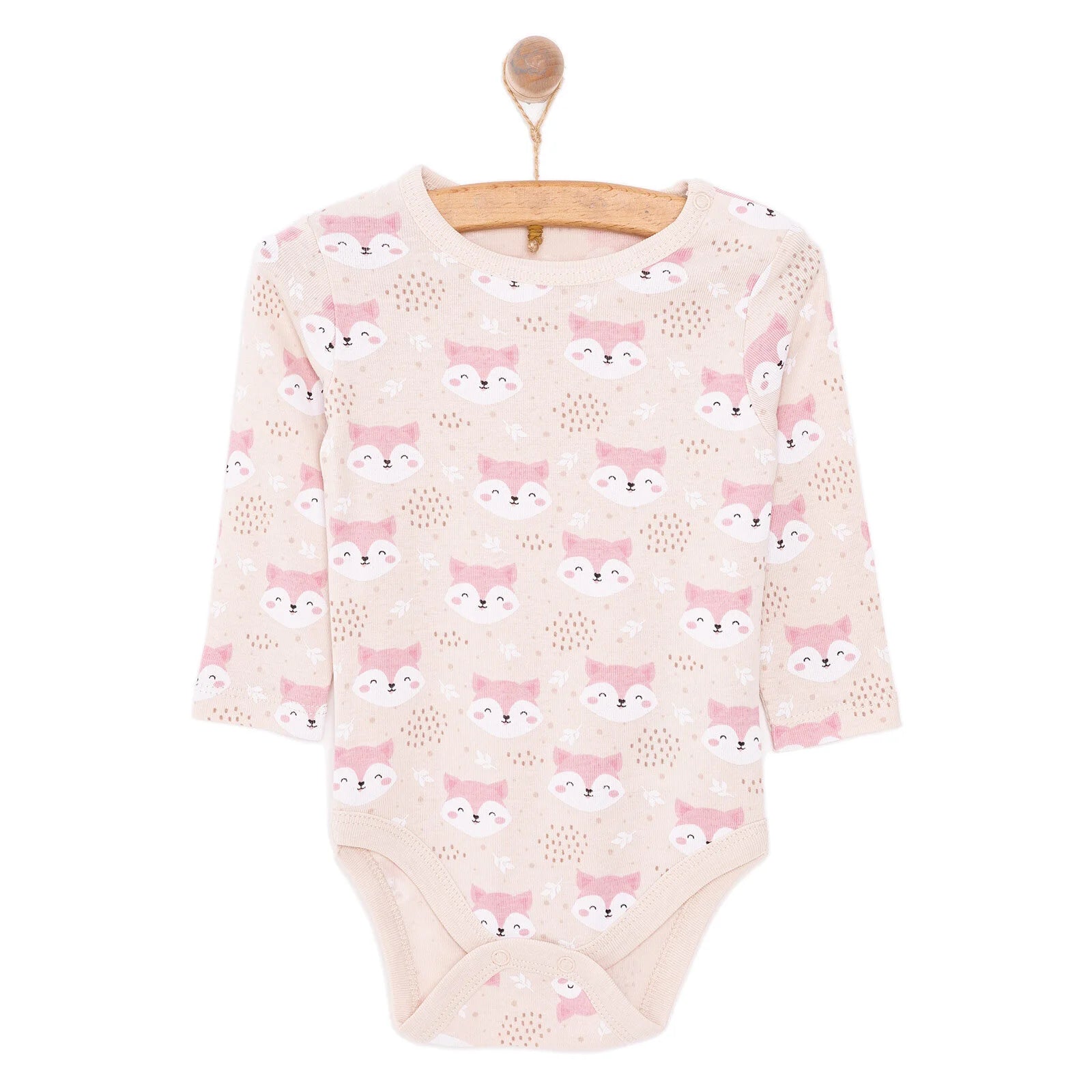 HelloBaby Baby Girl Long Sleeve Body - Beige - ebebek - Black Friday