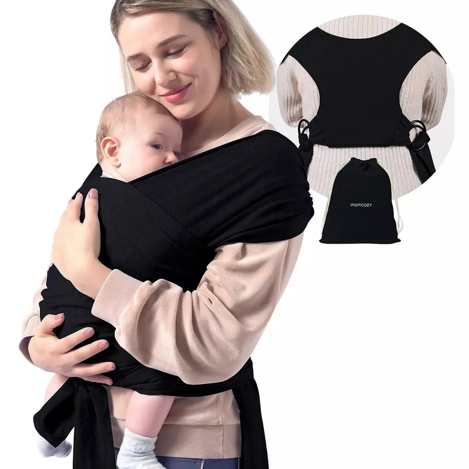 Momcozy Baby Carrier - Black - ebebek - Black Friday
