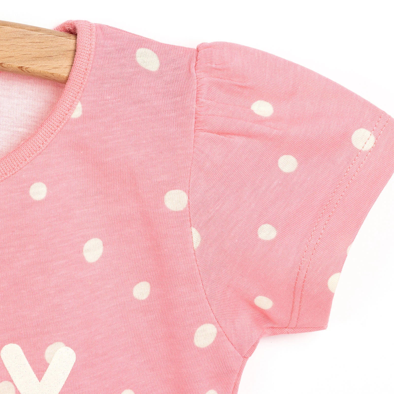 HelloBaby Basic Girl Happy Patterned T-shirt - Dark Pink - ebebek - Black Friday