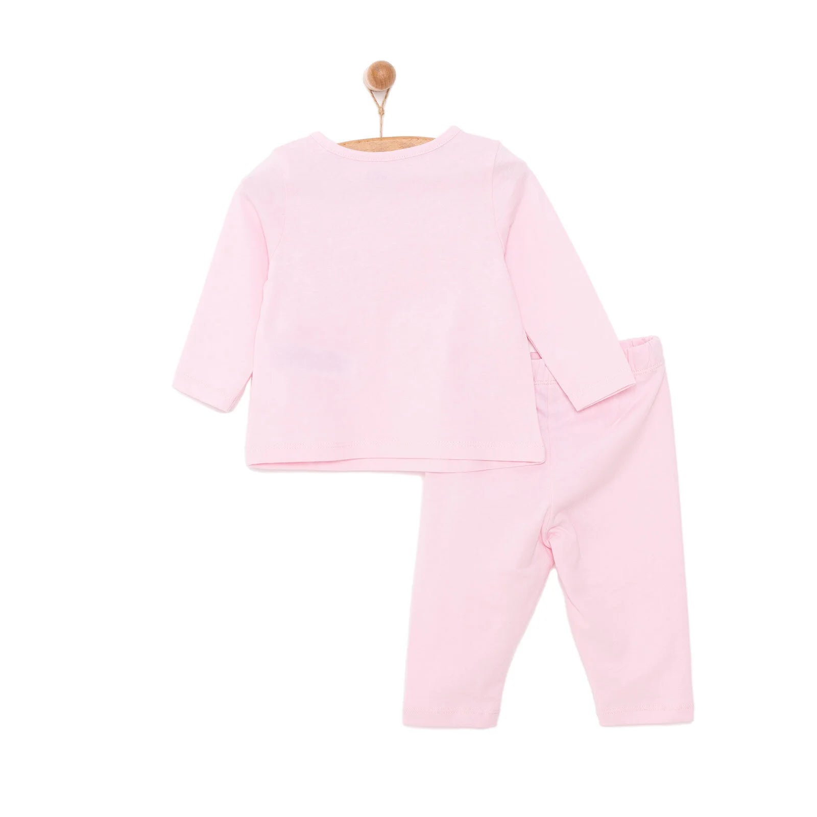 HelloBaby Girl Long Sleeve Pyjamas Set - Light Pink - ebebek - Black Friday
