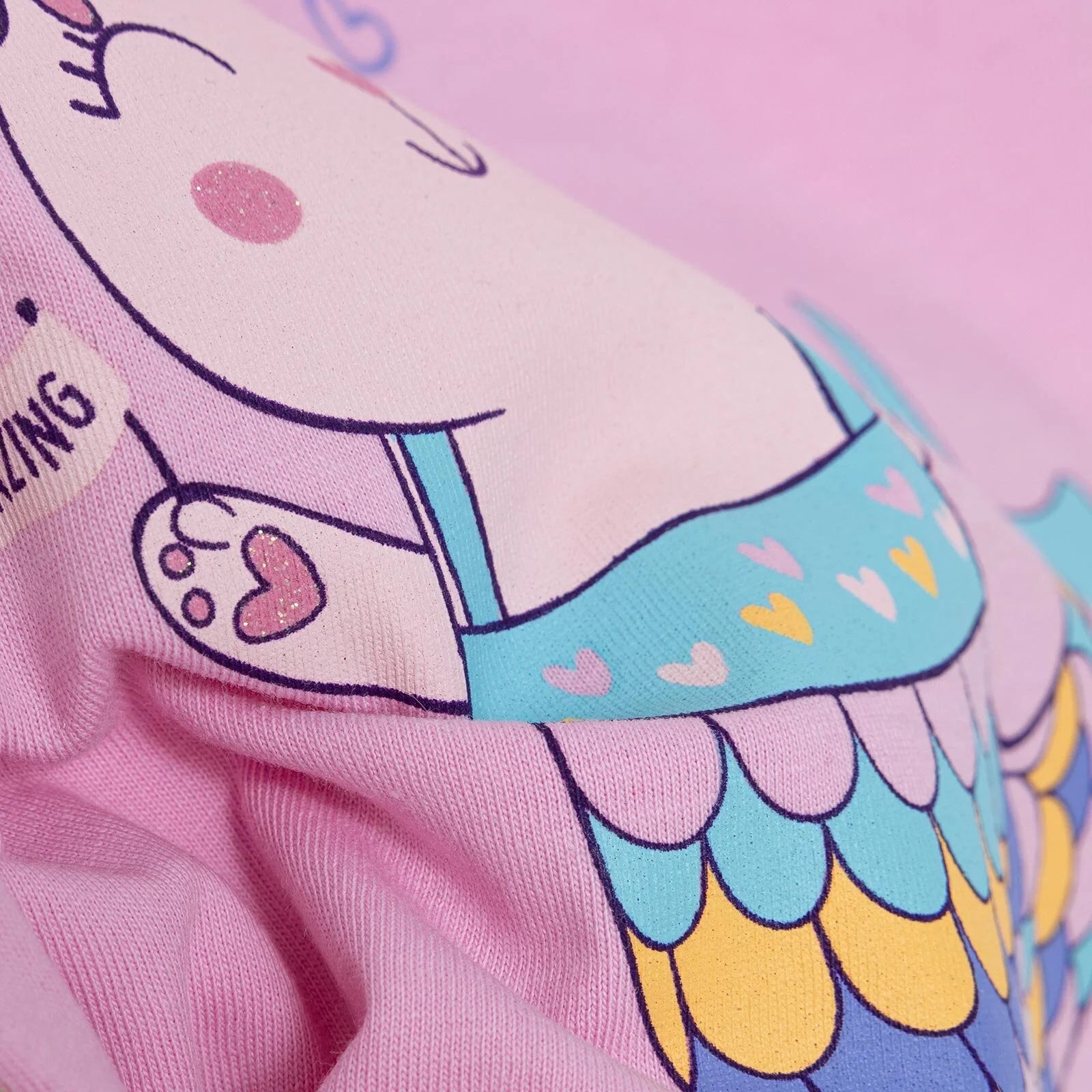 HelloBaby Basic Girl Mermaid Unicorn Printed Tshirt - Pink - ebebek - Black Friday