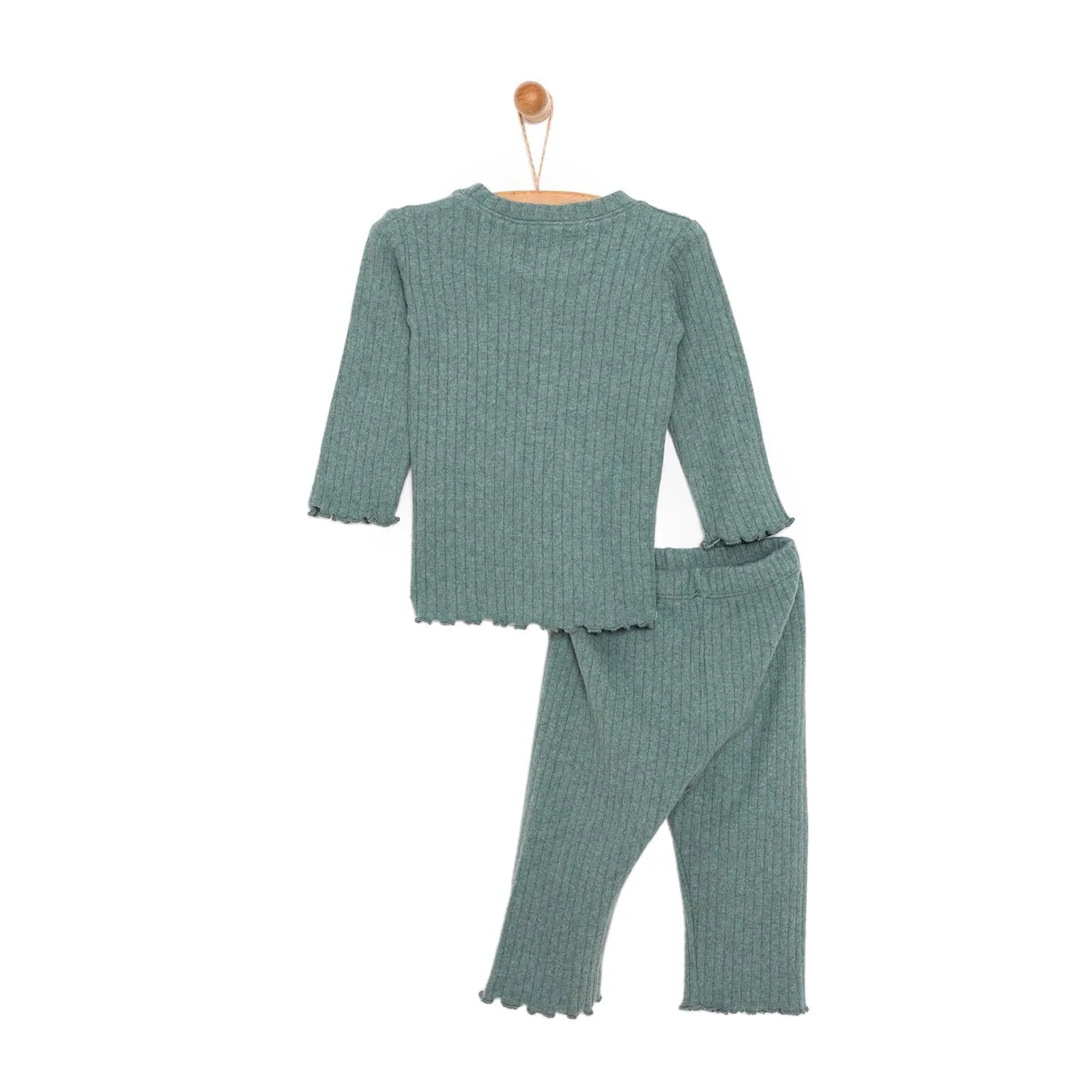 HelloBaby Girl Long Sleeve Pyjamas Set - Green - ebebek - Black Friday
