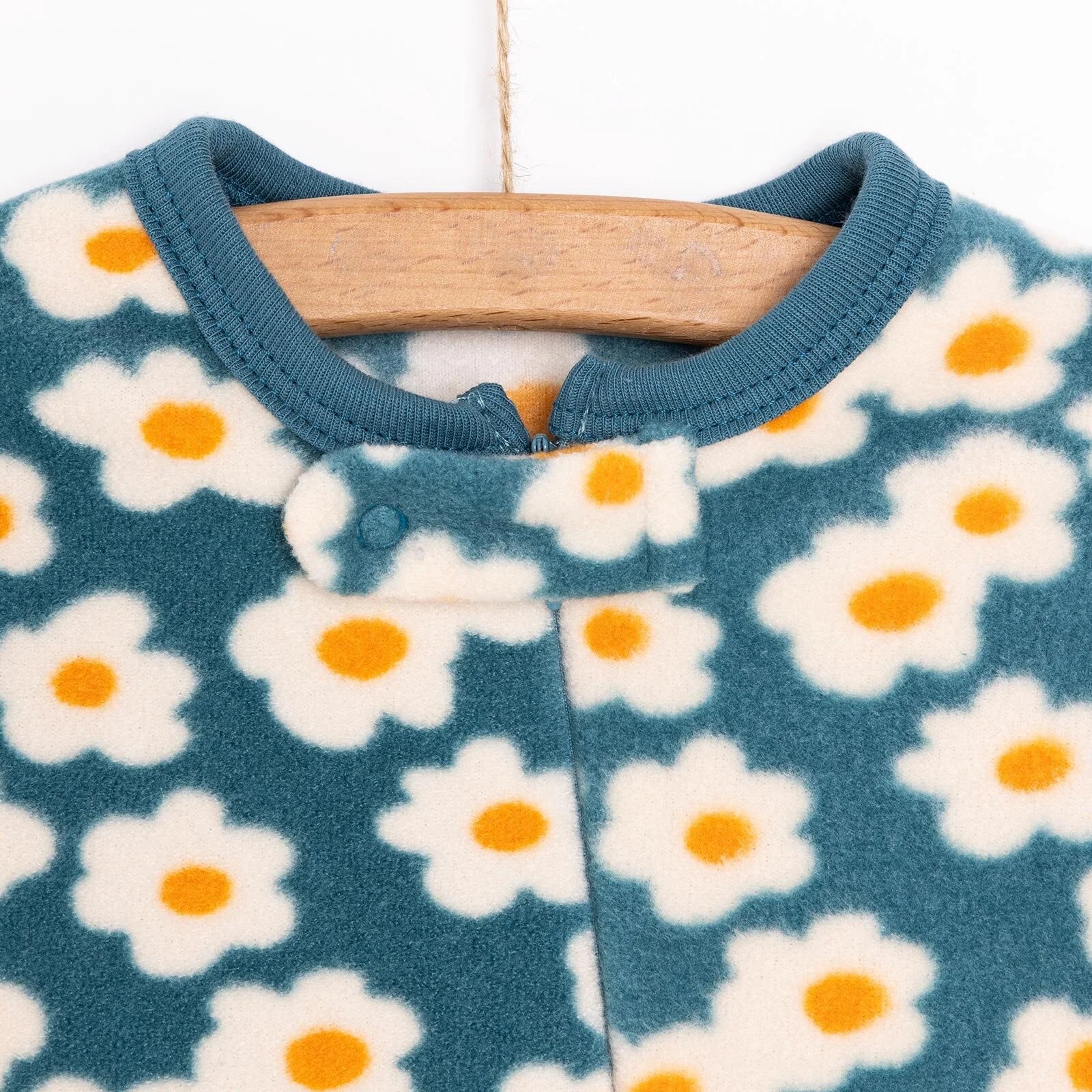 HelloBaby Newborn Fleece Footed Jumpsuit - Light Blue - ebebek - Black Friday