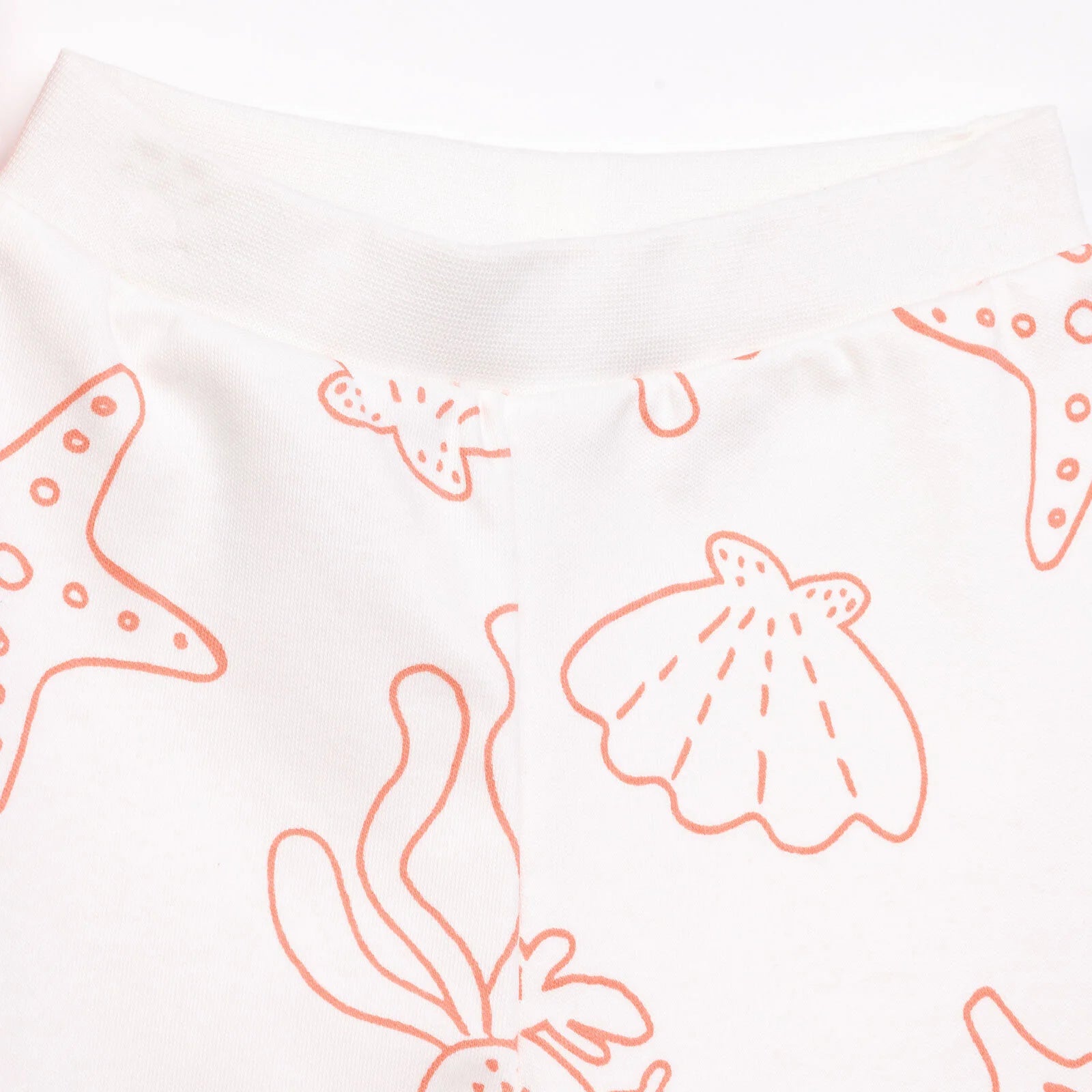 HelloBaby Basic Girl Starfish Patterned Footed Bottom - Salmon - ebebek - Black Friday