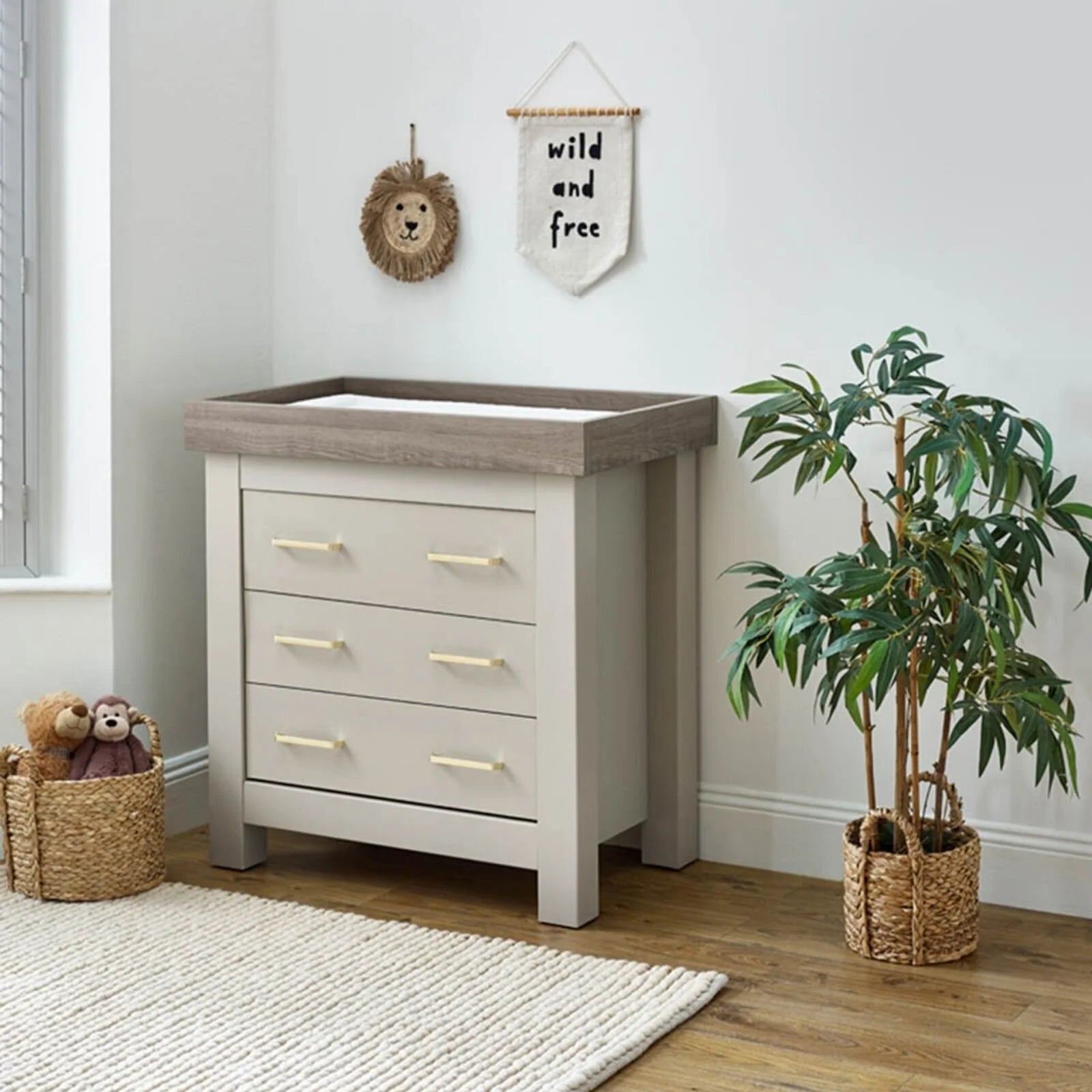 Charnwood Bordeaux Dresser & Baby Changer - Oatmeal Oatmeal - ebebek - Christmas