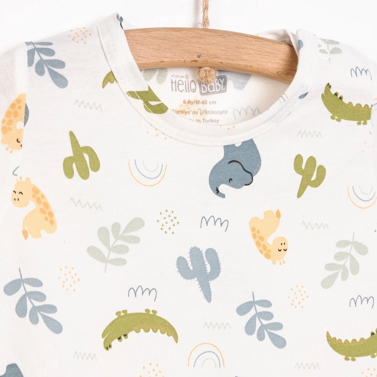 HelloBaby Newborn Boy Short Overalls - Ecru - ebebek - Black Friday