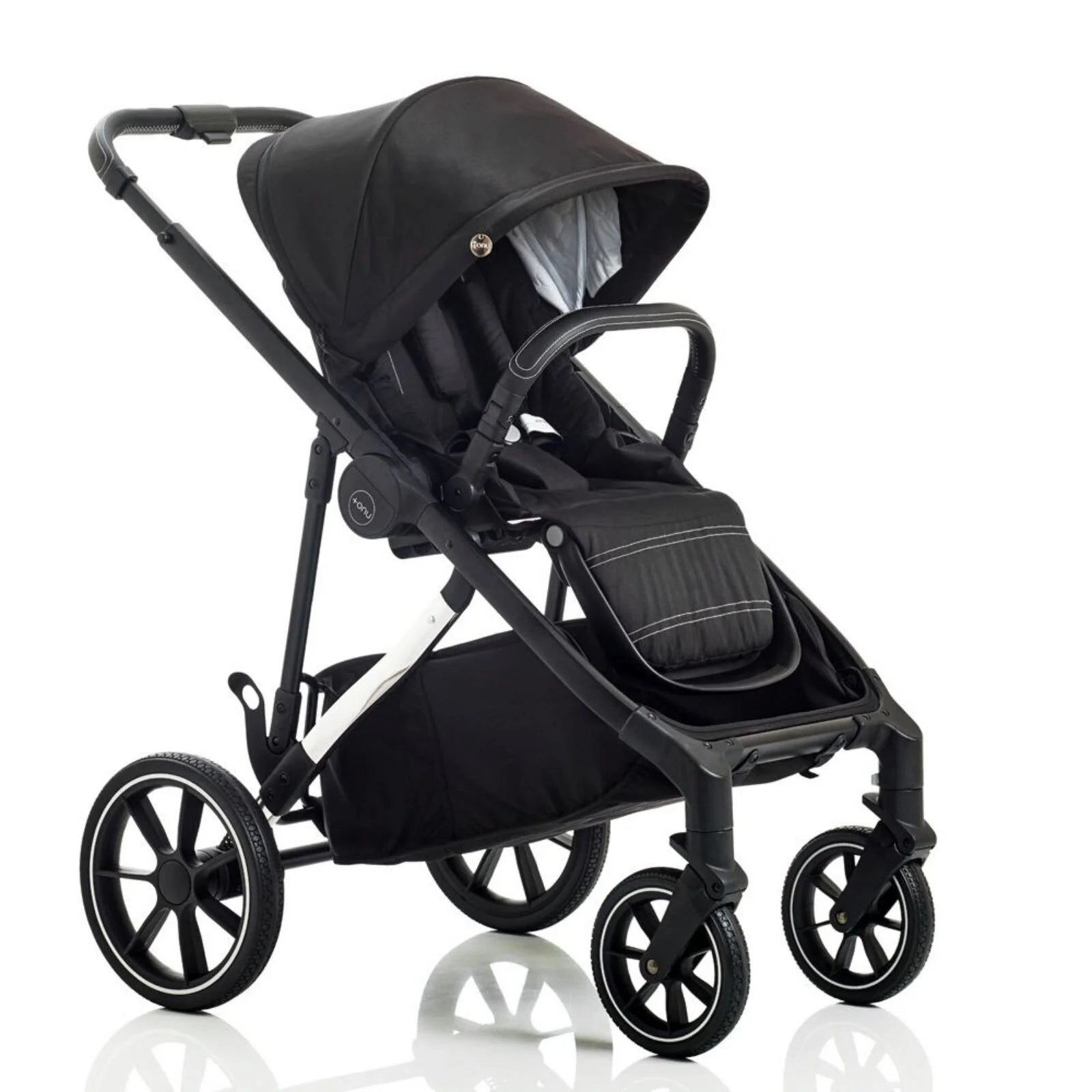 Mee - Go UNO Plus 3 - in - 1 with ISOFIX Base Travel System - Black/Chrome - ebebek - Black Friday