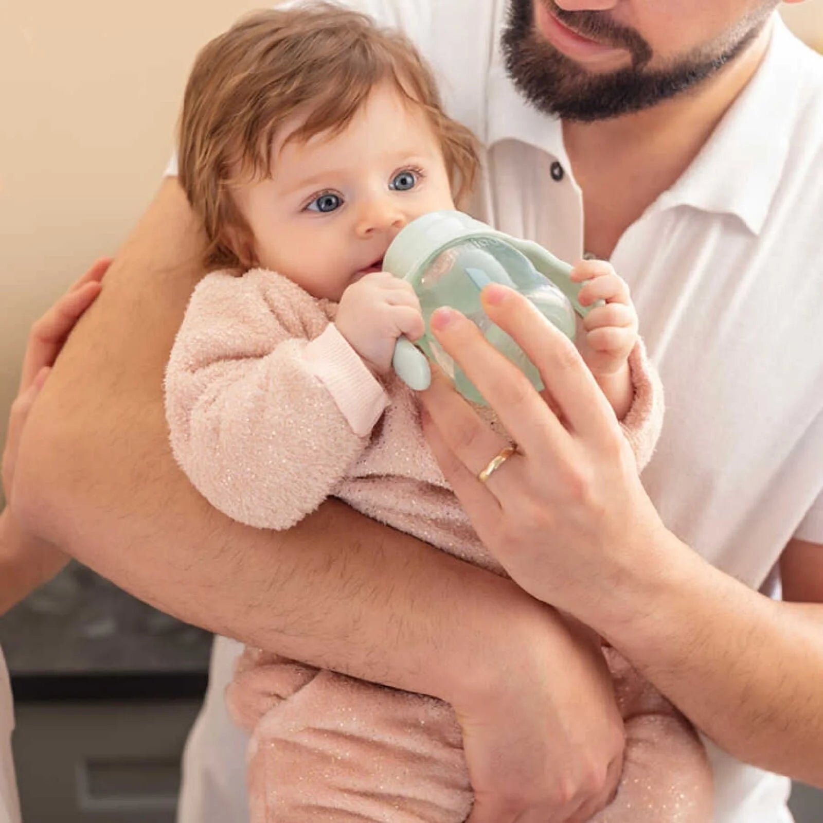 Mamajoo Training Cup with Handles 6+ months 160ml - Powder Green - ebebek - Black Friday