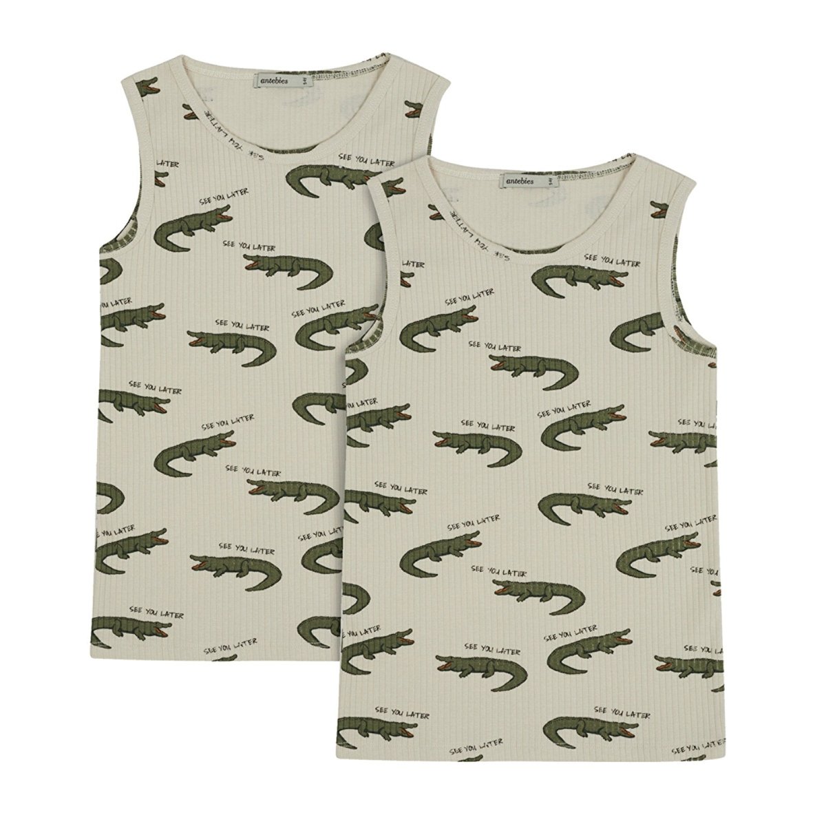 Antebies Crocodile Fun Rib Camisole Set 2 Pack - ebebek - Black Friday